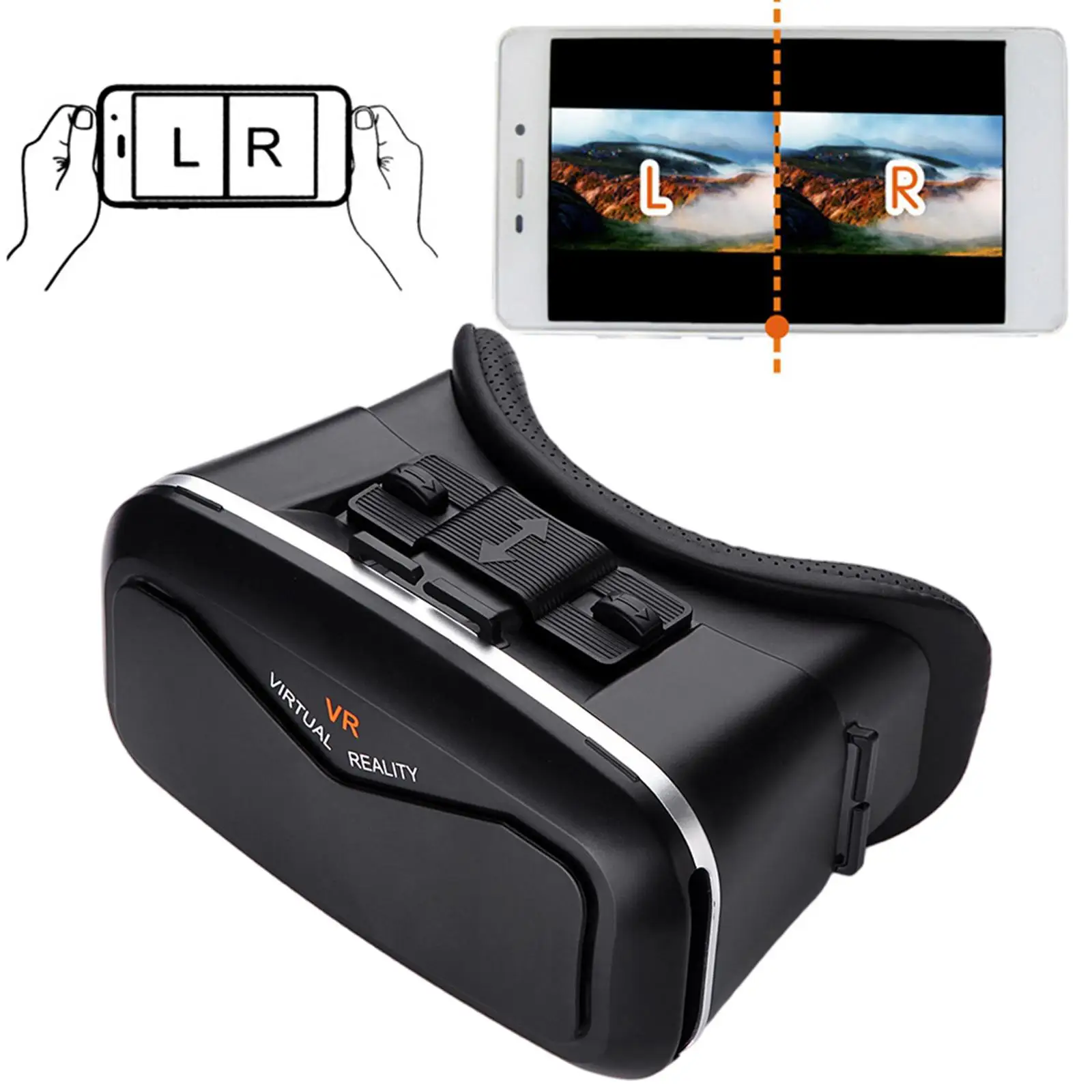 VR Headset Mobile Games Virtual Reality Goggles for Gaming Videos TV Kids & Adults