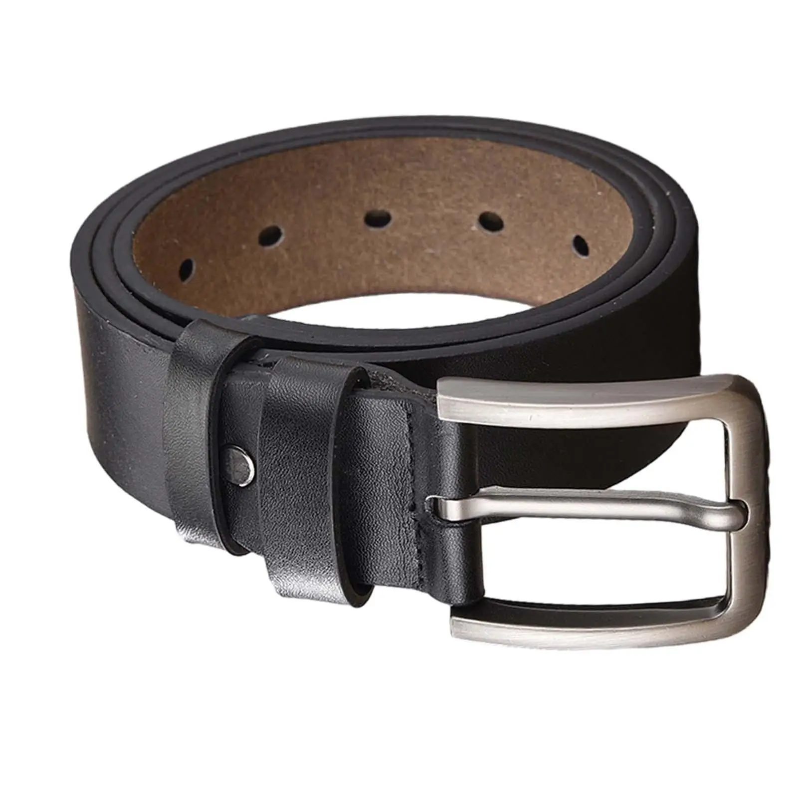 Men Belt PU Leather Belt Pin Buckle 47inch Long Adjustable Casual Waistband Waist Strap for Work Wedding Uniform Jeans Trousers