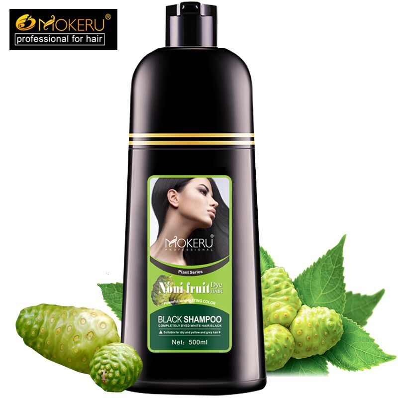 Best of Mokeru Organic Natural Fast Hair Dye Only 5 Minutes Noni Plant Essence Black Hair Color Dye Shampoo For Cover Gray White Hair Reviews & Tips