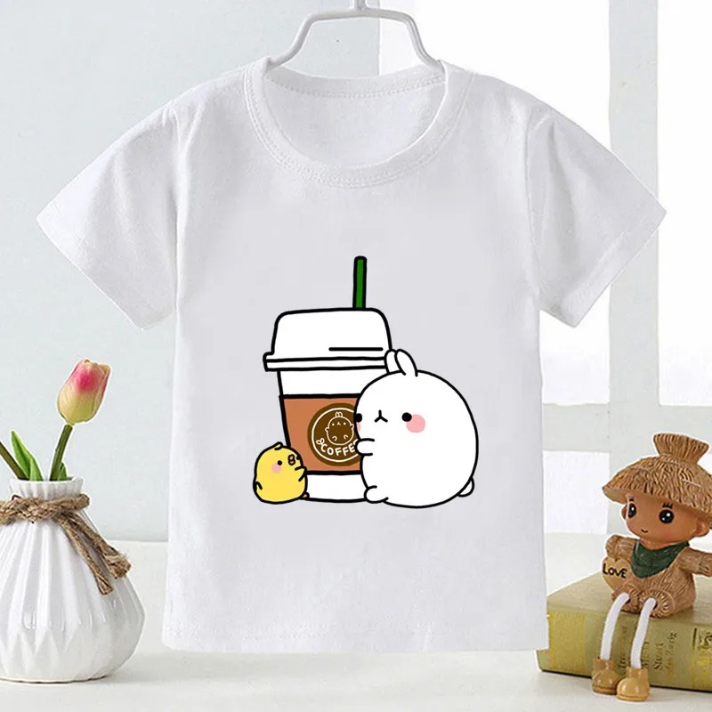 Title 11, Molang et Piupiu imprimé dessin animé T-shirt p...