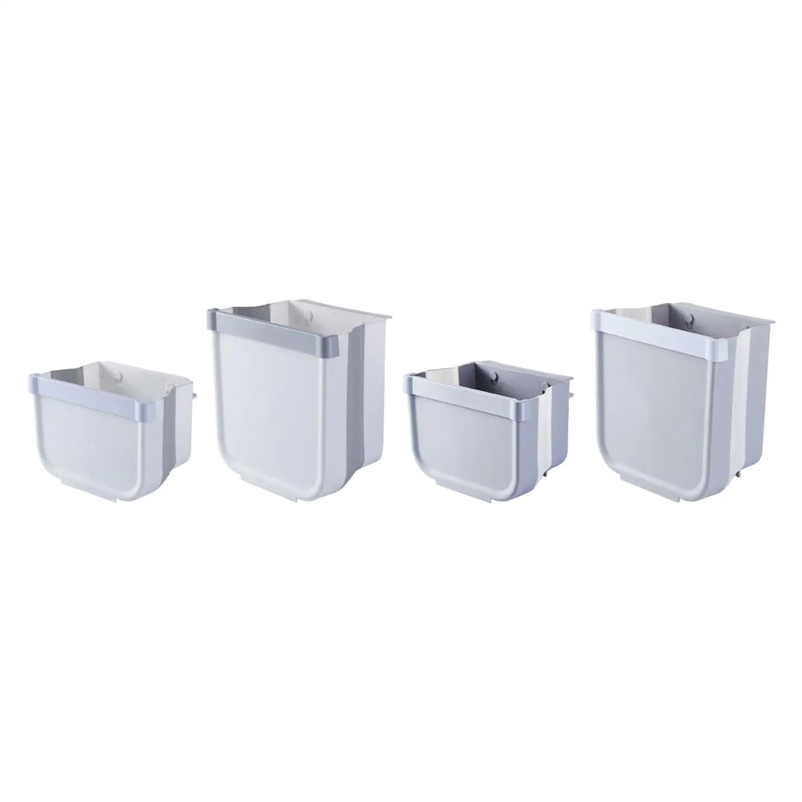 Kitchen Wall Mounted Trash Can Small Hanging Rectangular Garbage Bin Dustbin for Kitchen Cabinet Cupboard Wall Bathroom Laundry