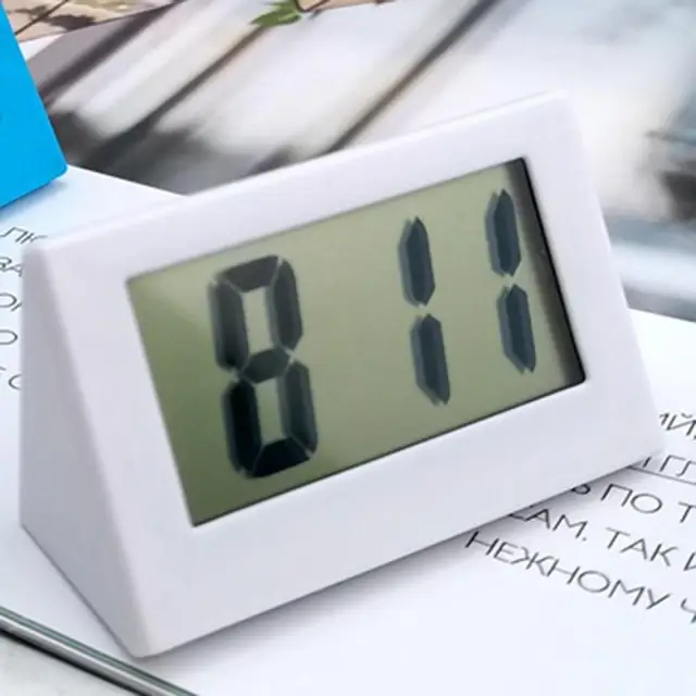 ibasenice Mini Horloge Numérique De Voiture 2 Pièces Avec Écran