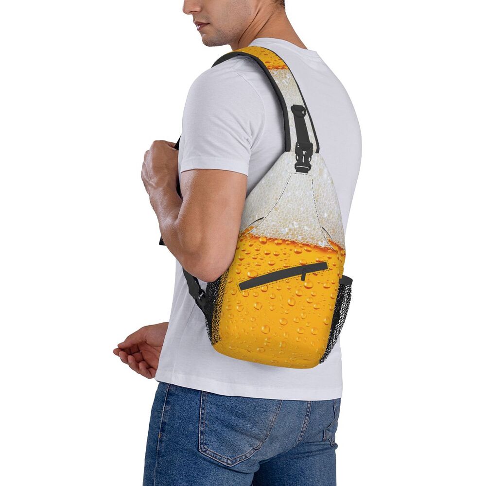 homem fresco amante de álcool ombro crossbody