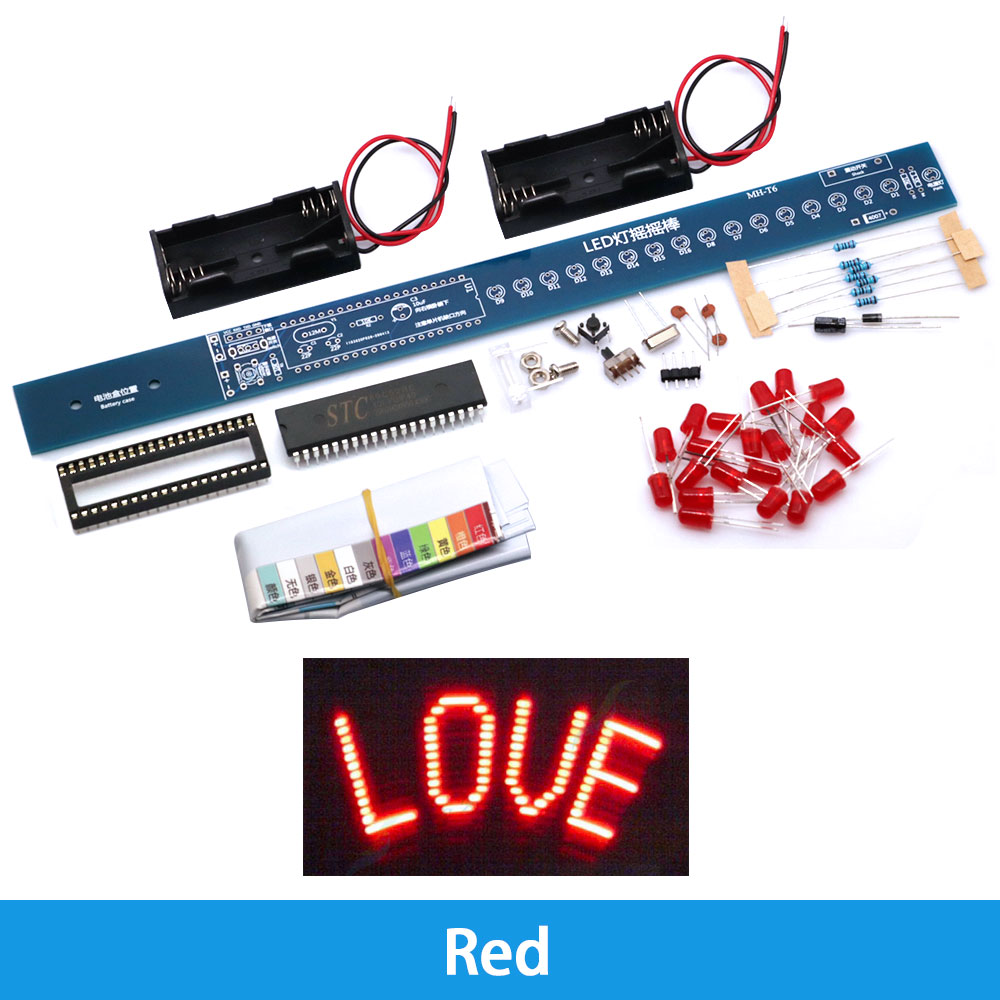 Diy Kit Shaking STC89C52 51 Microcontrolador Kits