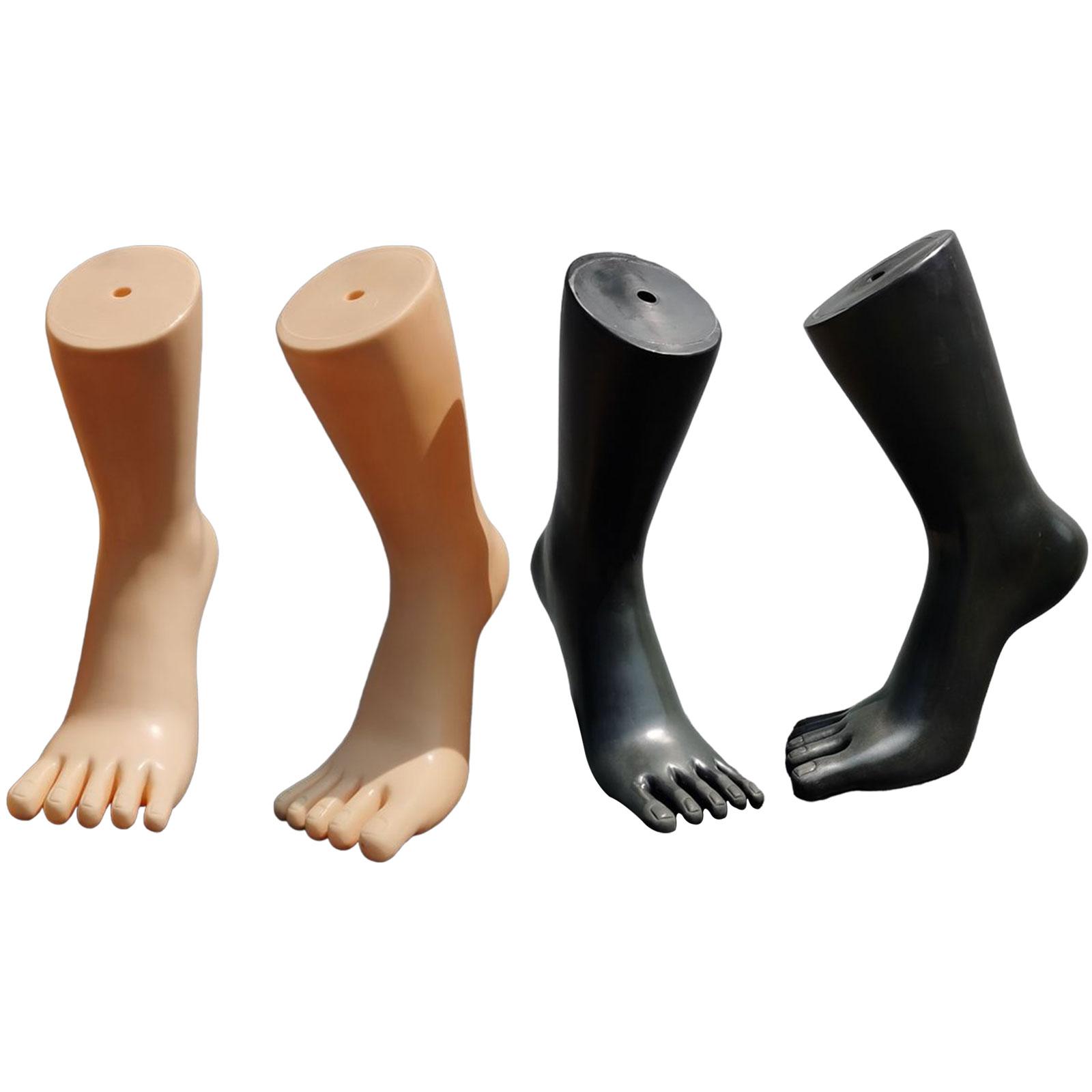 Foot Model Display Fake Foot Model Simulation Foot Model Shoe Support Foot Model Sock Display for Shop Shoes Ankle Bracelet