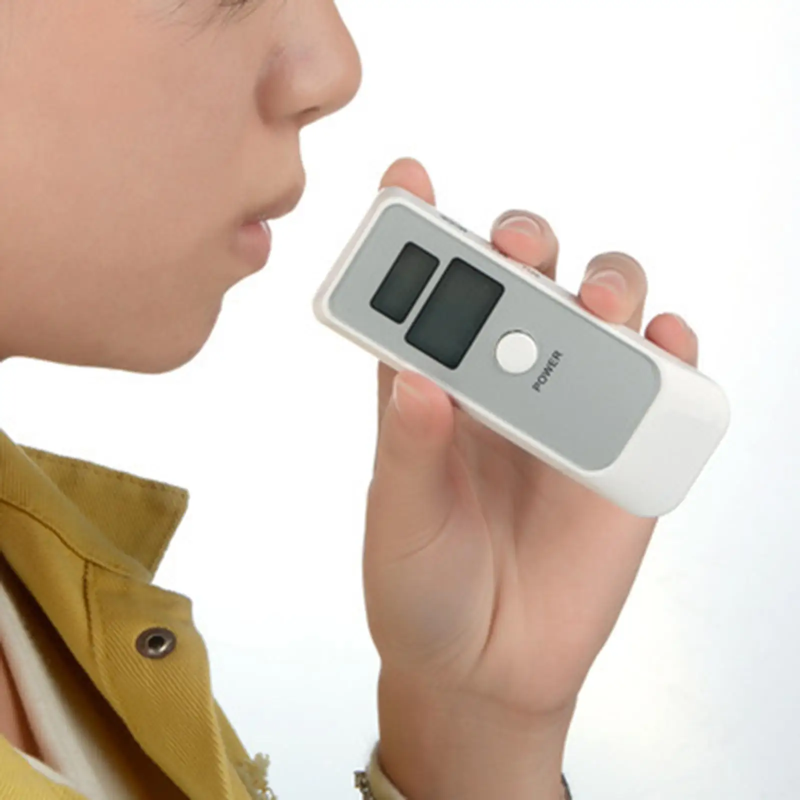 Digital Breath Alcohol Tester Dual LCD Alarm Alert for Drivers Men Women
