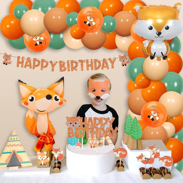 Décorations de fête d'anniversaire à thème Fortnes, bannière joyeux  anniversaire, décoration de gâteau orange, ballons drôles, faveurs de fête  pour garçons et adultes - AliExpress