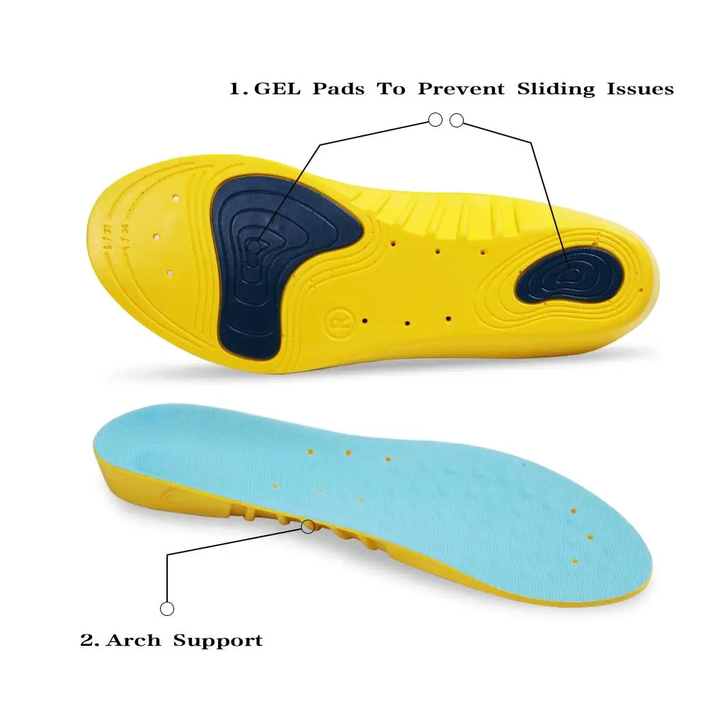 Child Cuttable Comfort Flat Feet Sports Shoess Arch Support Inserts Cushions SOLD