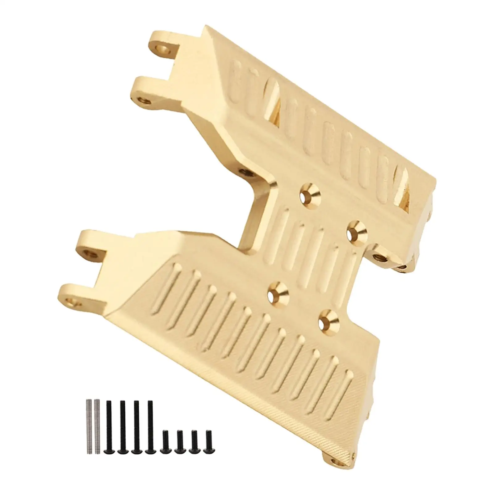 Brass Skid Plate Upgrade Parts Accessories Frame Protector Chassis Guard Board Gearbox Mount Holder for 1/18 RC Crawler Car