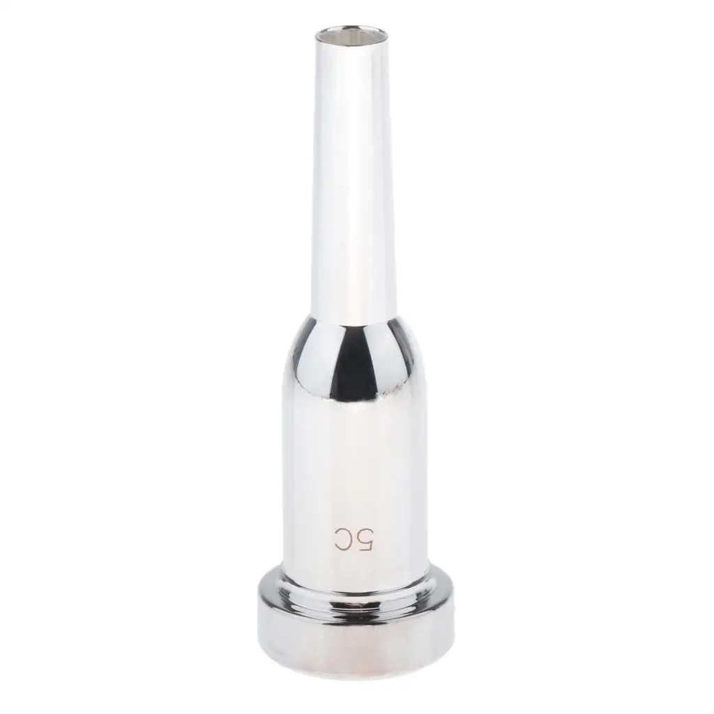 Heavy Trumpet Mouthpiece 5C Trumpet Mouthpiece, Silver, High Quality