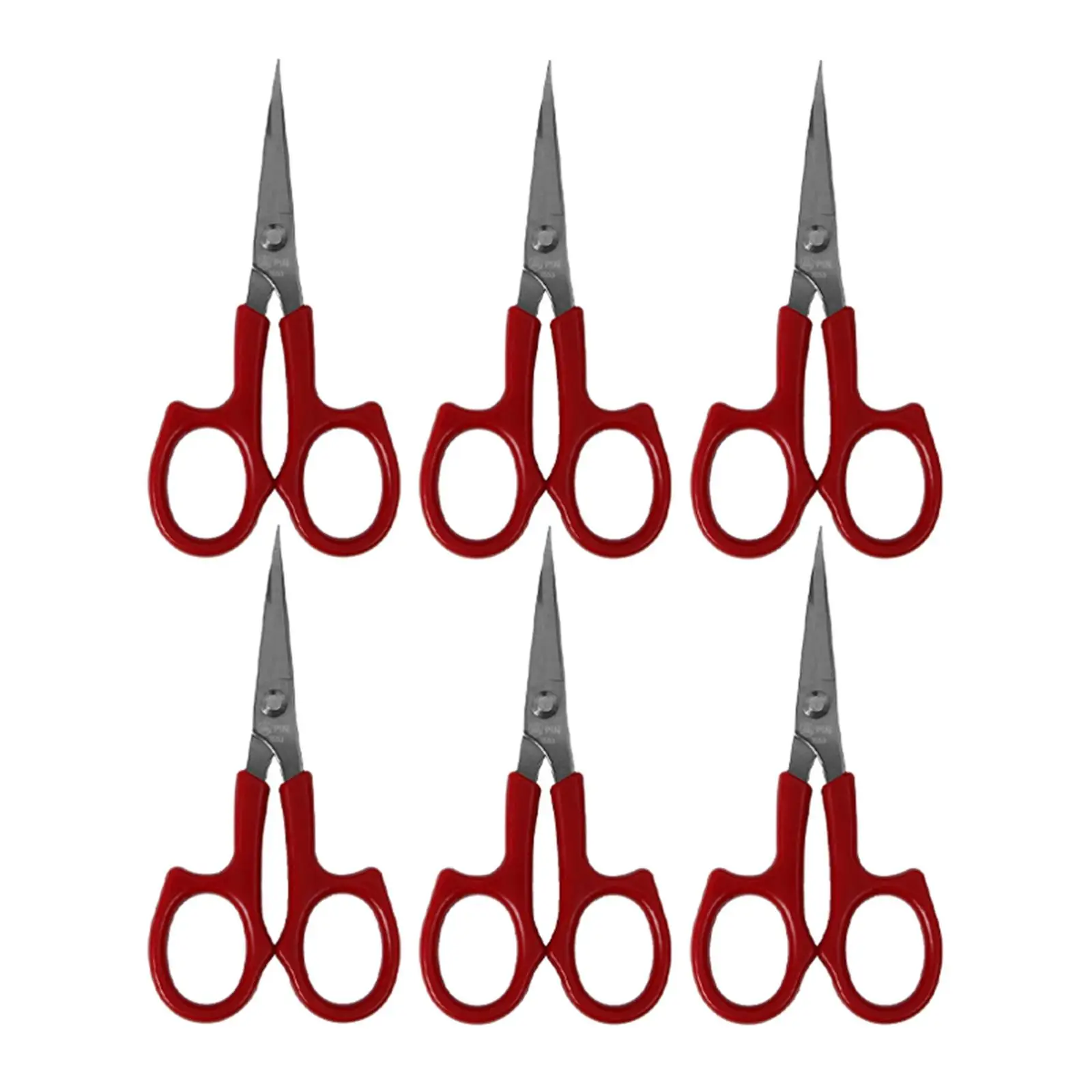 6 Pieces Embroidery Scissors Head up for Needlecraft Craft DIY Cross Stitch