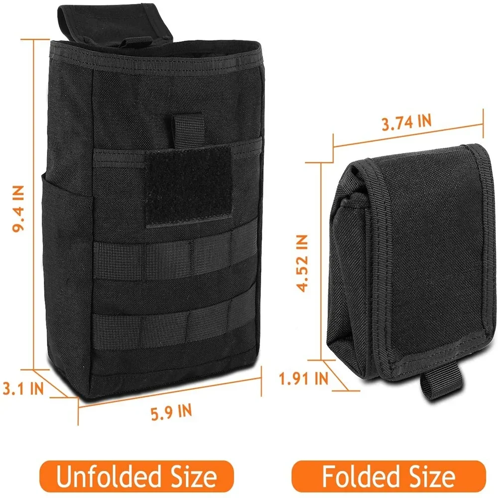 Faltbare Molle Dump Drop Pouch Ammo Magazin Hüfttasche Outdoor Sport Jagd Utility EDC Werkzeug Zubehör Klappbare Erholung Tasche – Detail 2