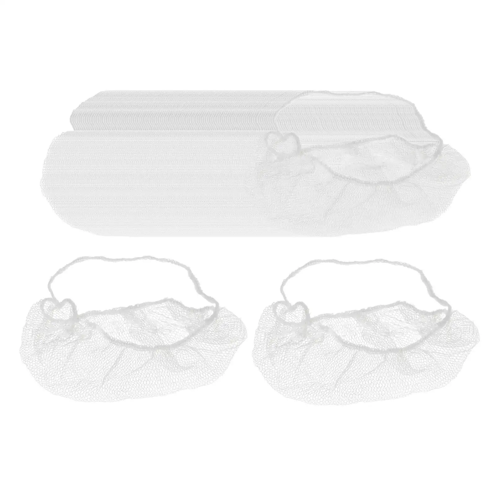 100 Pieces Disposable Nylon Beard Covers Beard Protectors Breathable for Food Production and Processing Facilities Professional