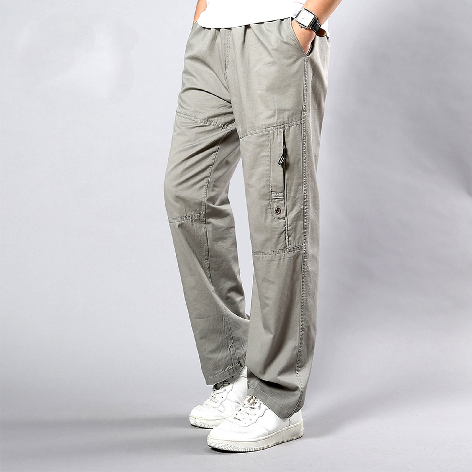 Mens Solid Color Summer Casual All 