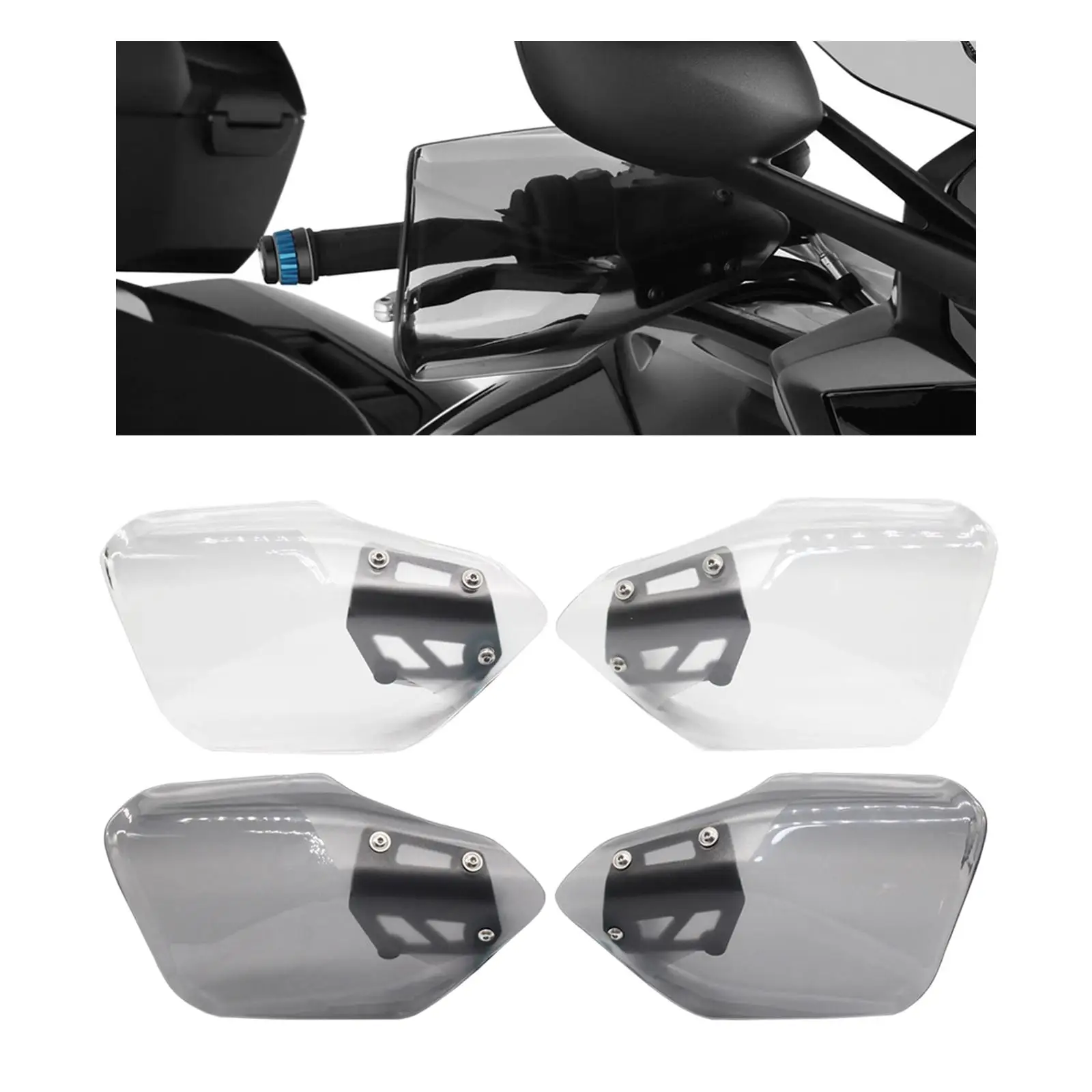 2x Motorcycle Hand Guard Hand Guard Shield, Deflectors, Protective , Handlebar  for BMW K 1600 Gtl Accessories Replace