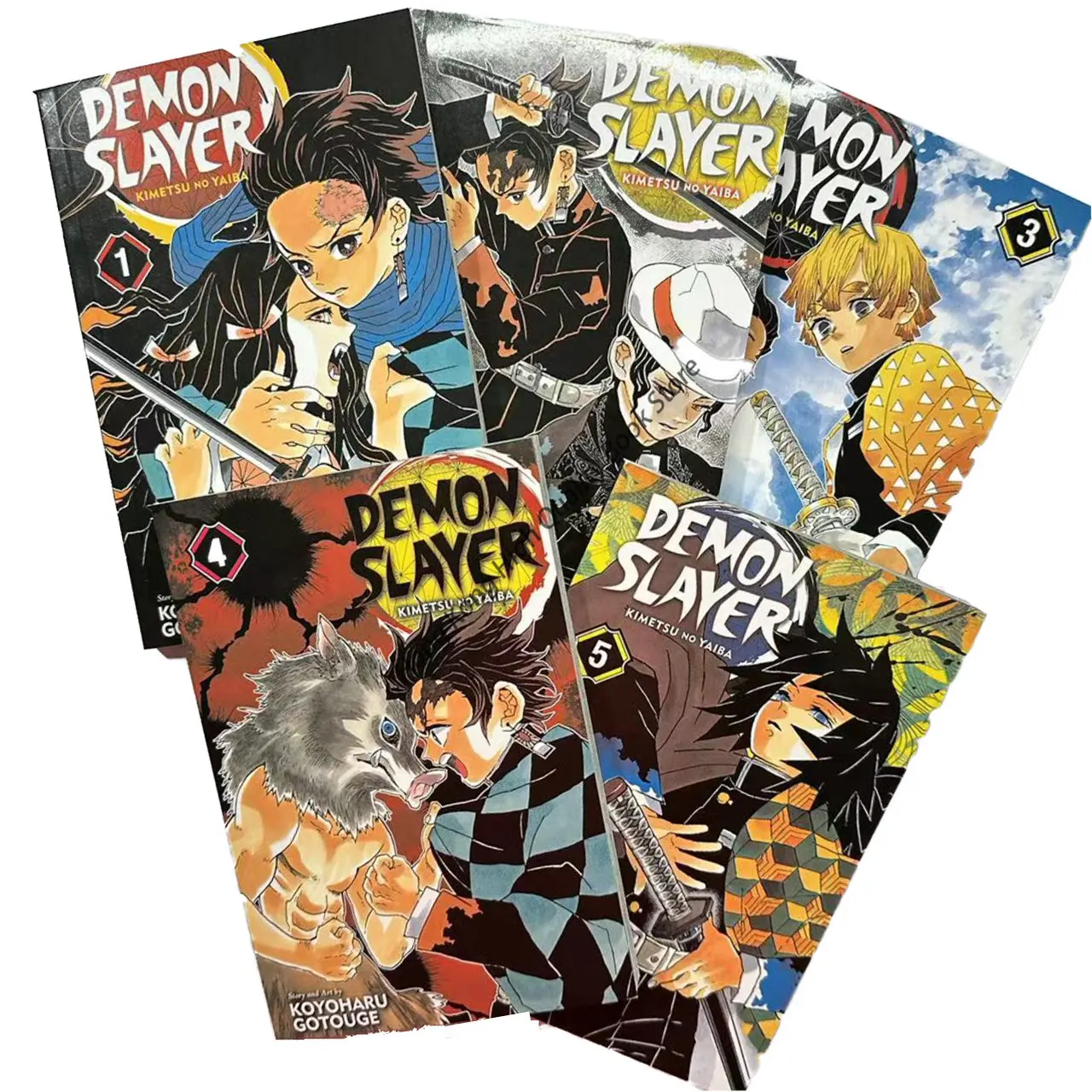 1-5 книг английская версия аниме рассекающий демонов киметсу яиба японская  фантазия наука загадка манга комикс книга | AliExpress