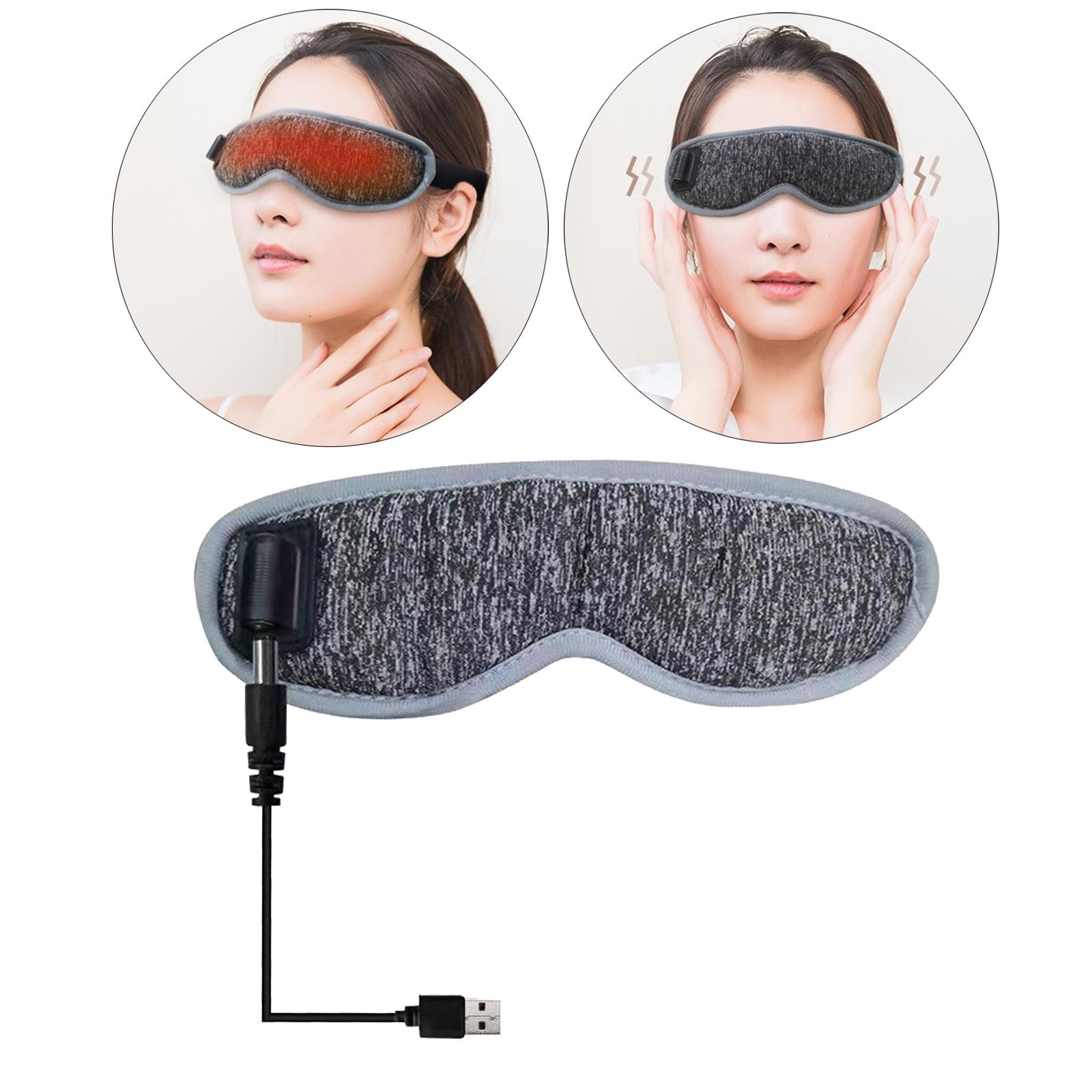 Vibration Eye Mask Massager Eye Shade Mask Corded Electric Eye Patch for Relax Eye Stress Dry Eye Sleeping Fatigue Relief Travel
