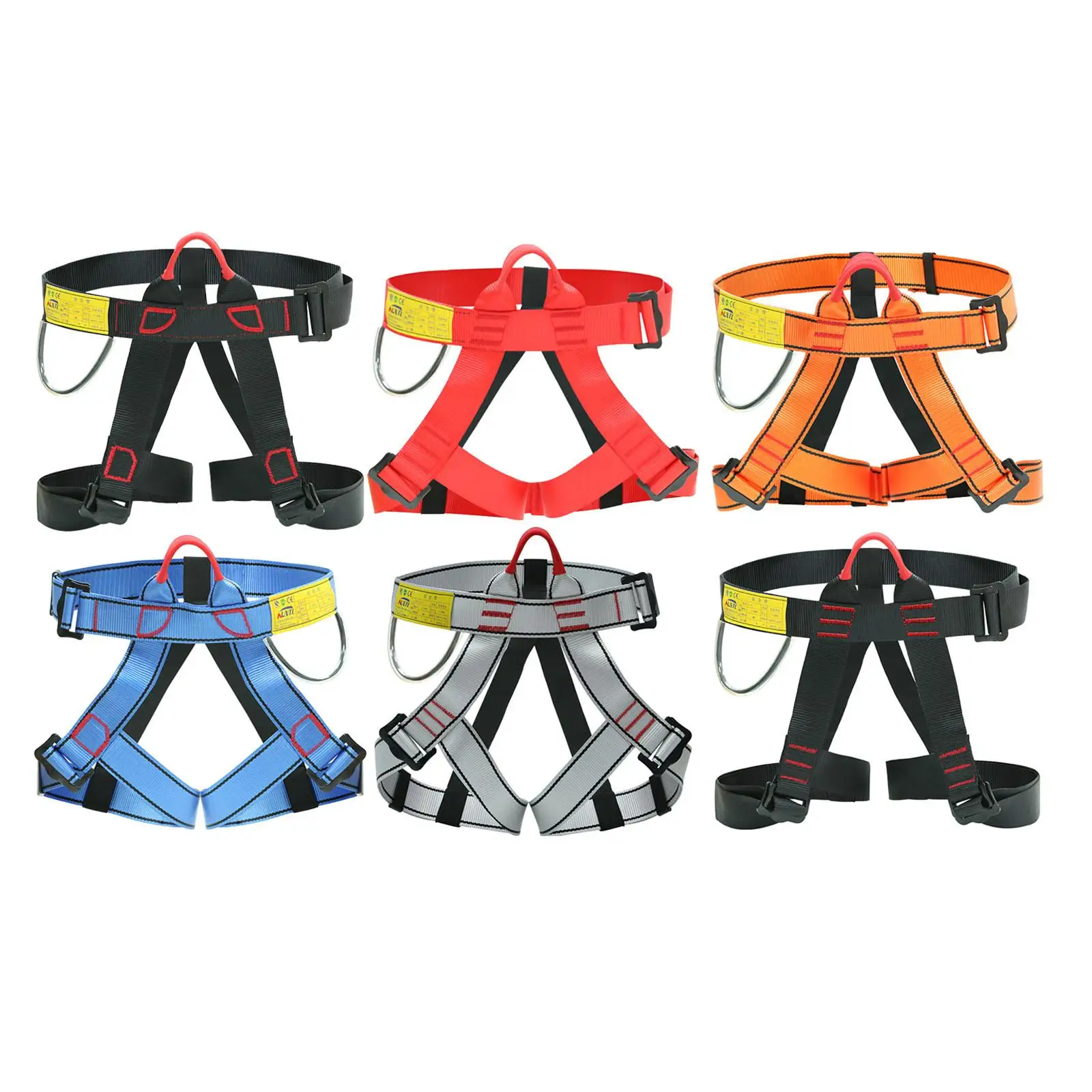 Professional Outdoor Sports Safety Belt Rock Mountain Climbing Harness Half Body Harness for Adults Men Women