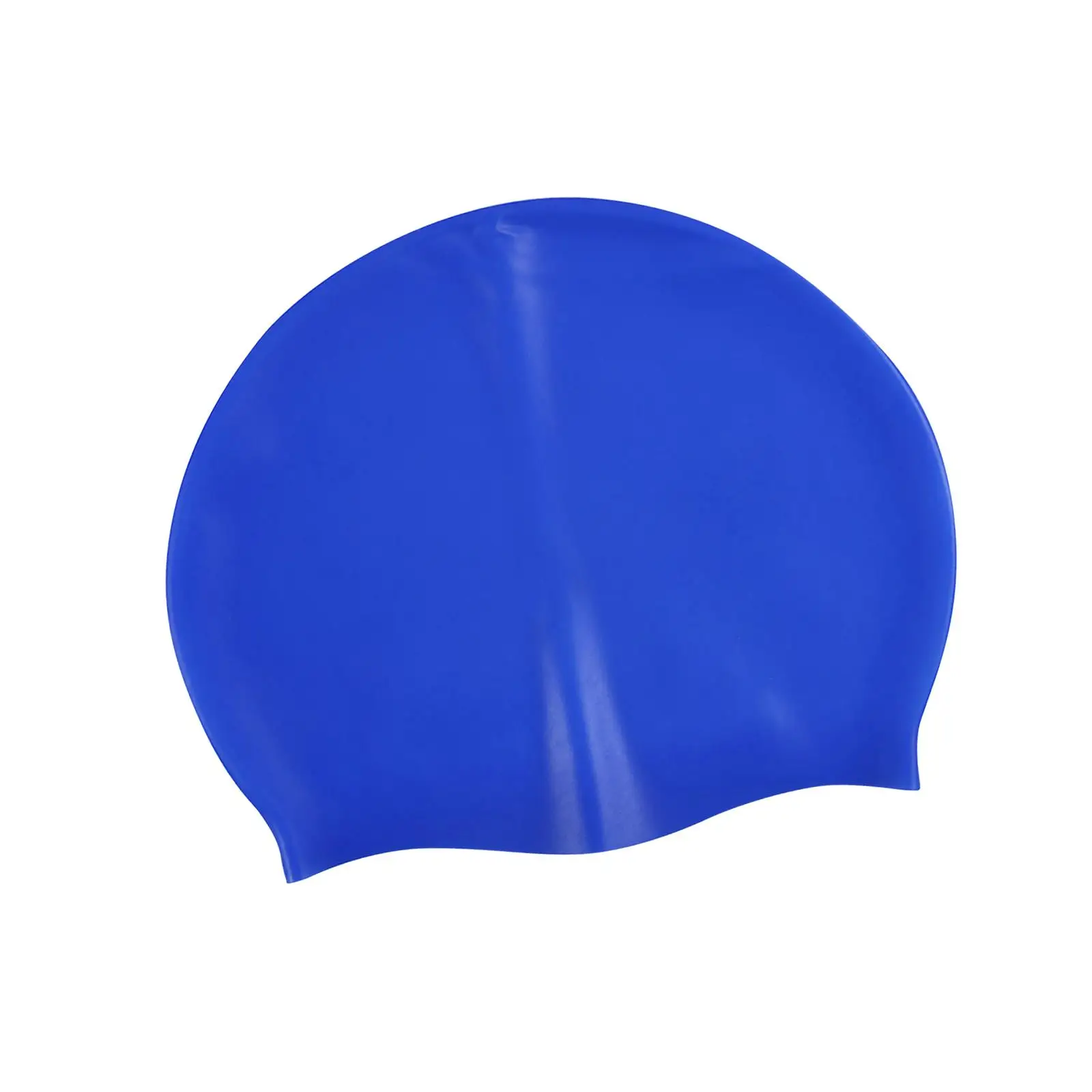 Pure Color Swimming Cap Headwear Comfortable Silicone Swim Cap Hair Protection for Surfing Long Hair Canoeing Training Women Men