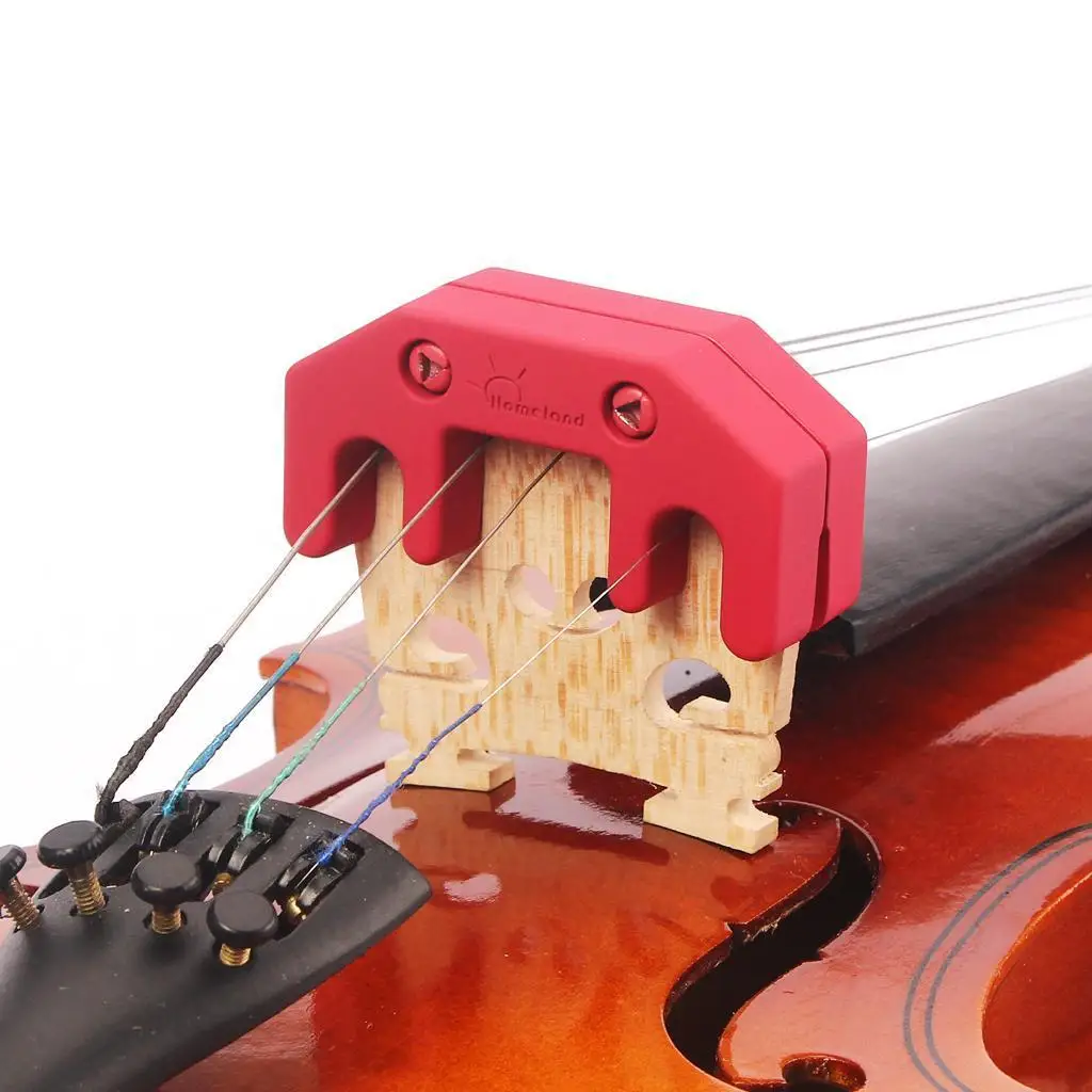 Tooyful Violin Viola Practice Zinc Alloy Mute Fiddle Professional Practice for 3/4 4/4 Electronic Scoustic Violin Parts