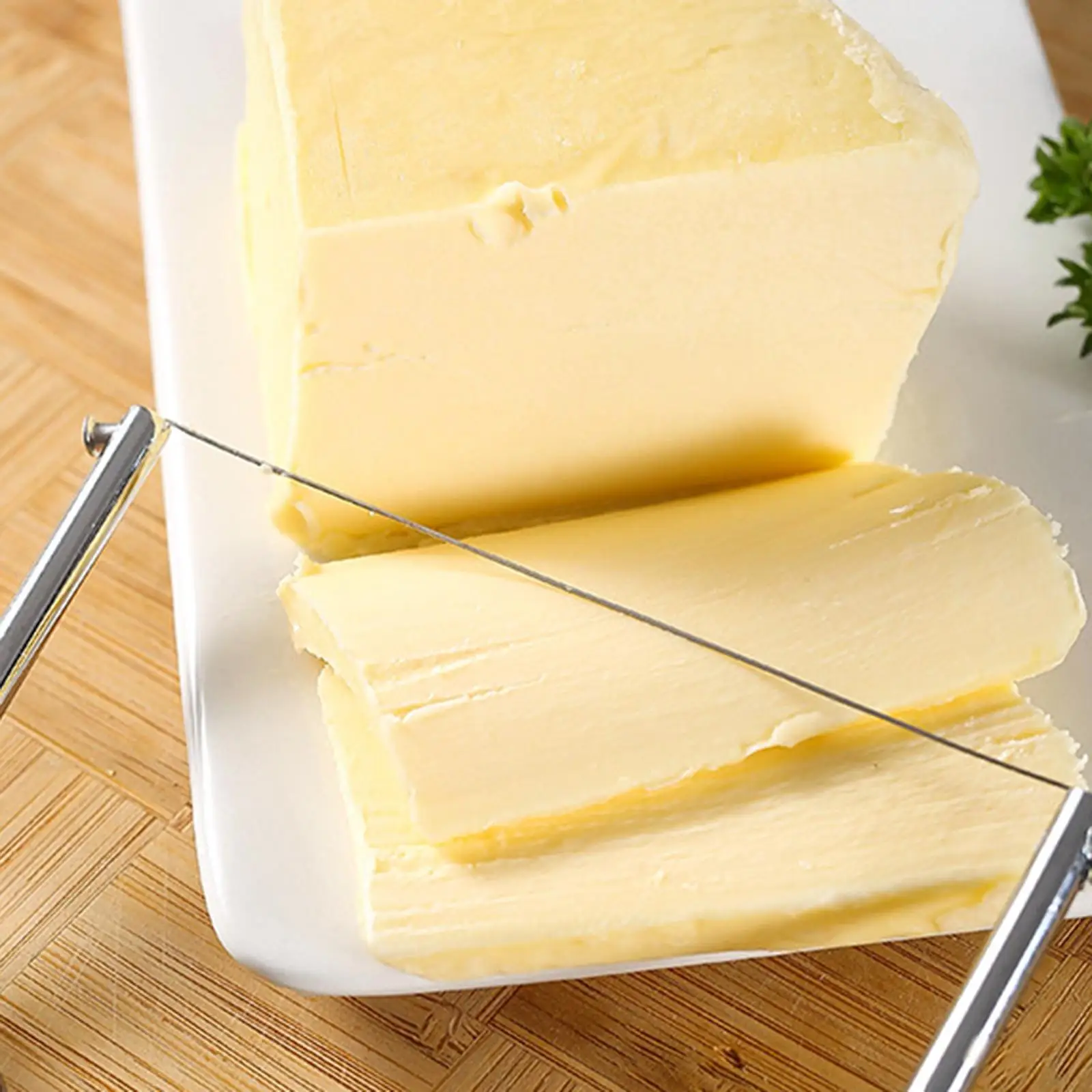 Block Cheese Slicer Easy  Durable Stainless butter Wire Splitter for 