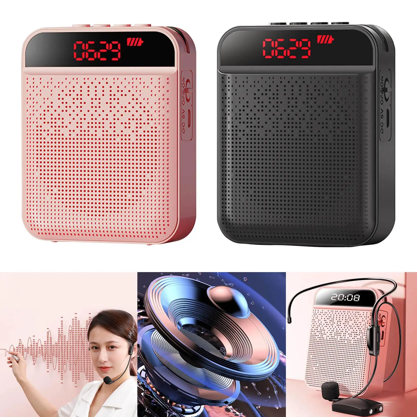 Voice Amplifier Personal Bluetooth 5.0 Speaker for Tour Guide Singing Presentation