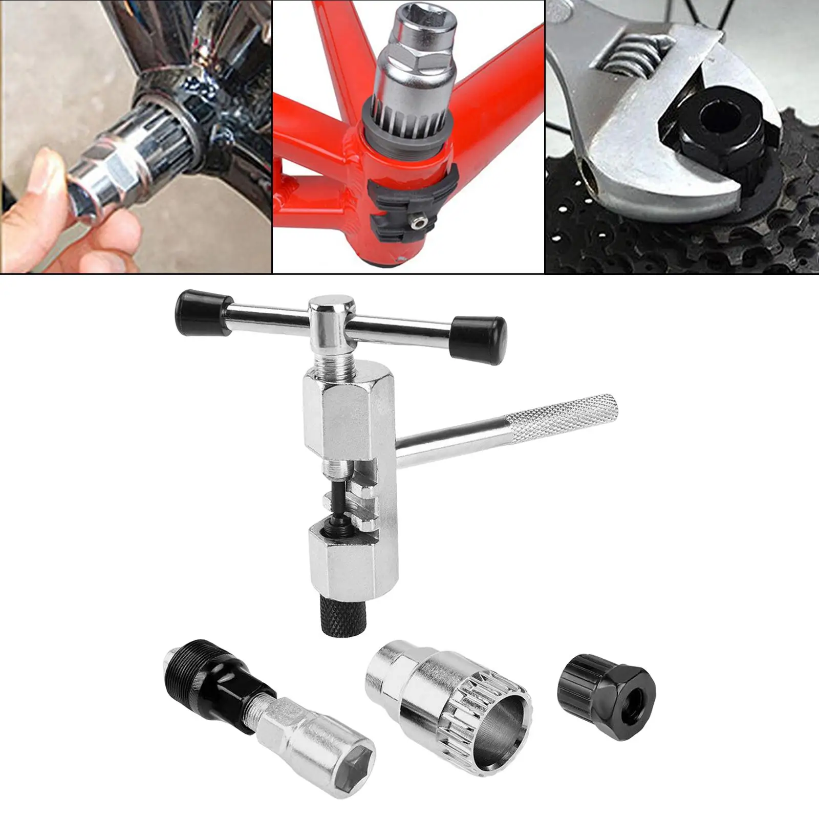 4x Crank Arm Puller Freewheel Kit Chain Bottom Bracket Tool for Bicycle Outdoor MTB Road BMX Bike