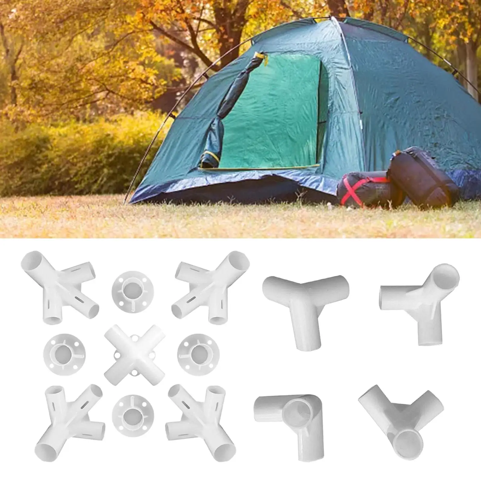 13 Pieces 1 Set Spare Parts Center Connector Corner Mounting 25/19mm Feet Replacement 3 Outdoor Gazebo Camping