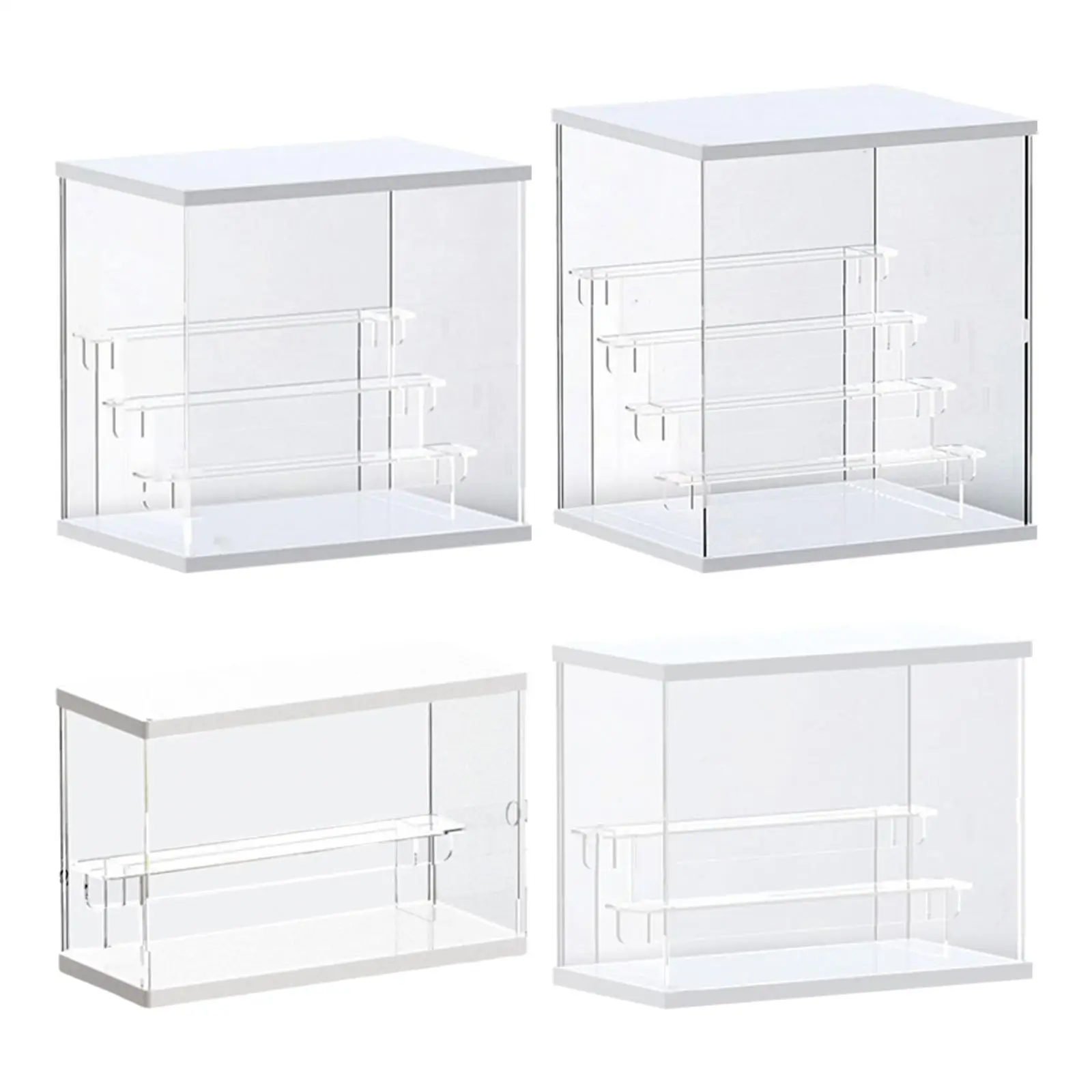 Acrylic Display Case Countertop Protection Assemble for Toys Action Figures