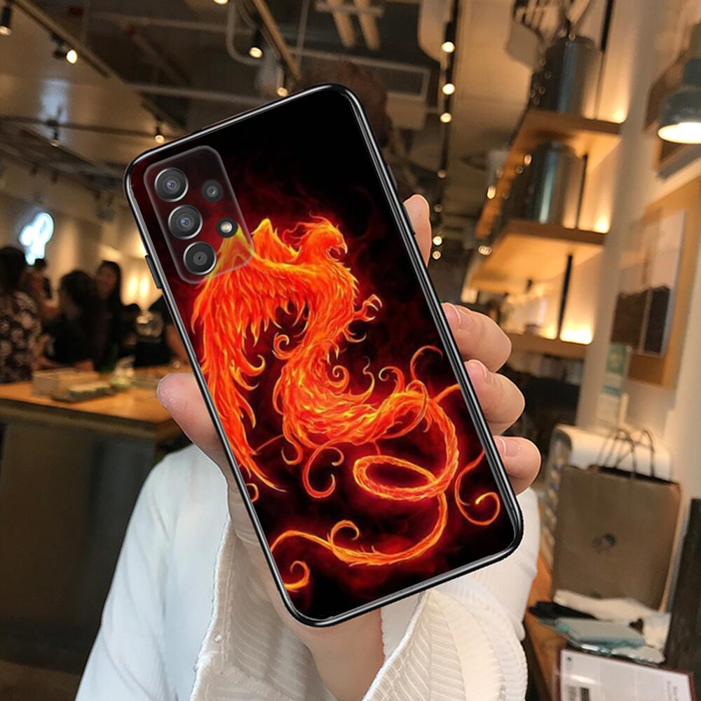 Чехол для телефона The rising Fire Phoenix bird, корпус для Samsung Galaxy  A70 A50 A51 A71 A52 A40 A30 A31 A90 A20E 5G a20s, черный корпус | AliExpress