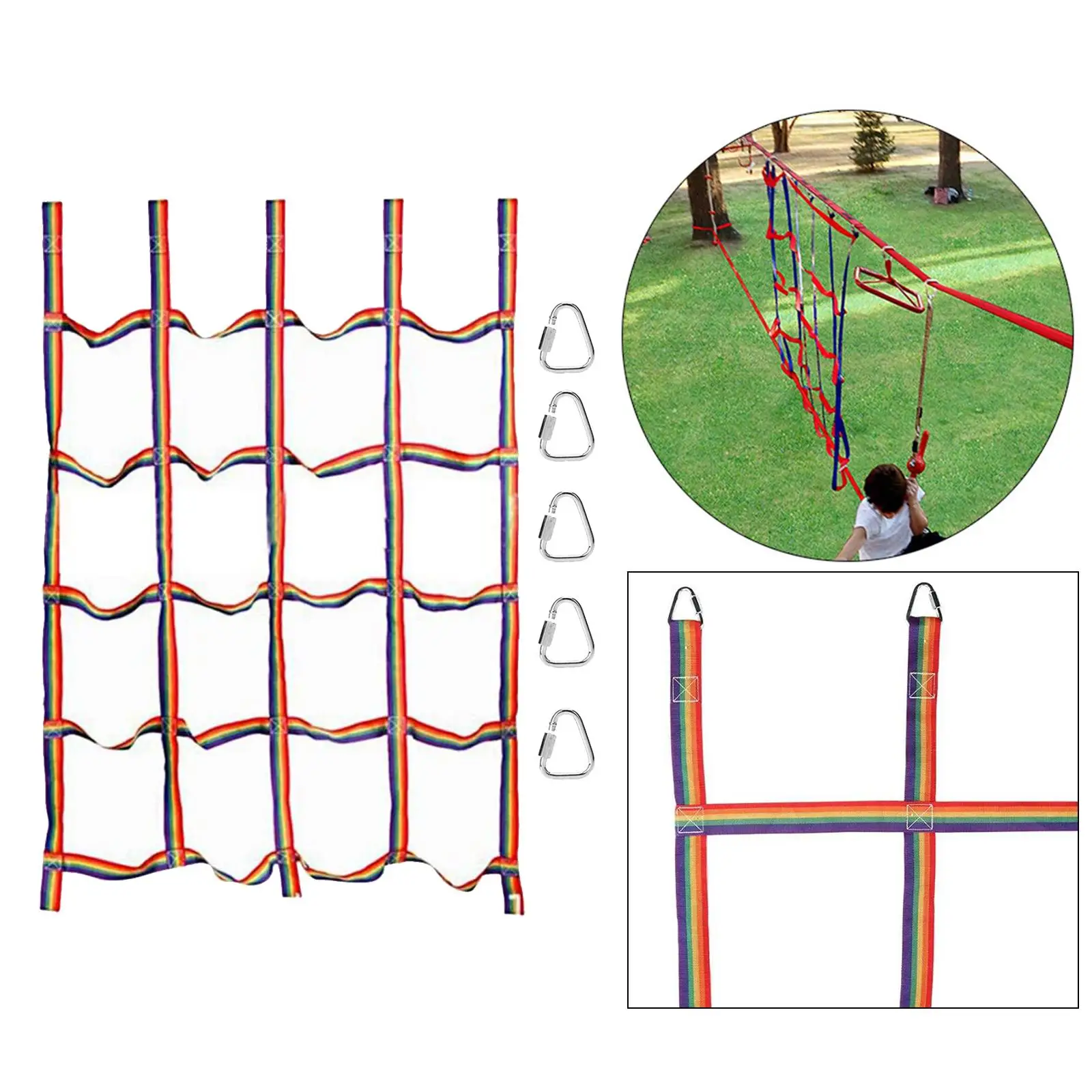 Nylon Children Climbing   Ribbon Net Playground Outdoor Sports Indoor/Outdoor