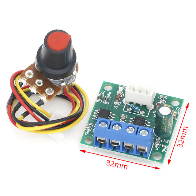 Module Régulateur De Vitesse PWM Pour Moteur DC 1,8V-12V 2A - Contrôle De Vitesse Par Potentiomètre, Protection Fusible 2A - 8