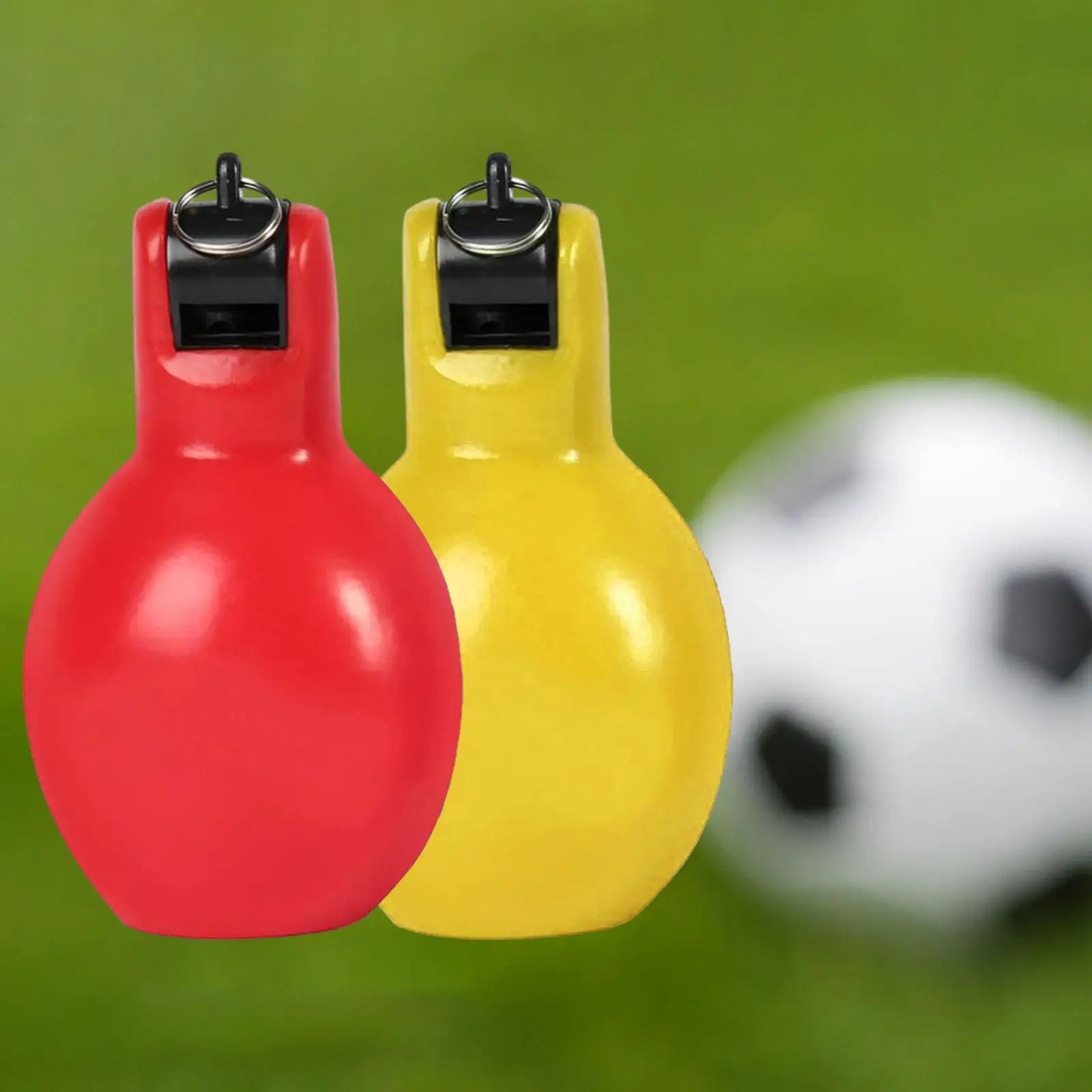 2x Hand Squeeze Whistles Loud Coaches Whistle for Football Basketball Trekking