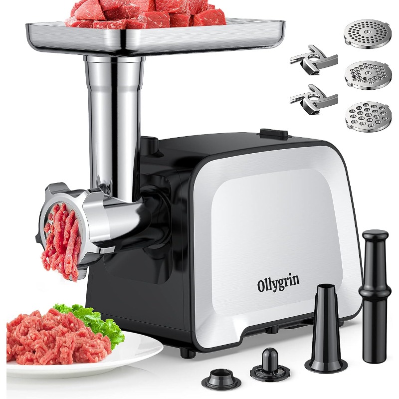 Title 10, Ollygrin Meat Grinder Electric Sausage Stuffer,...