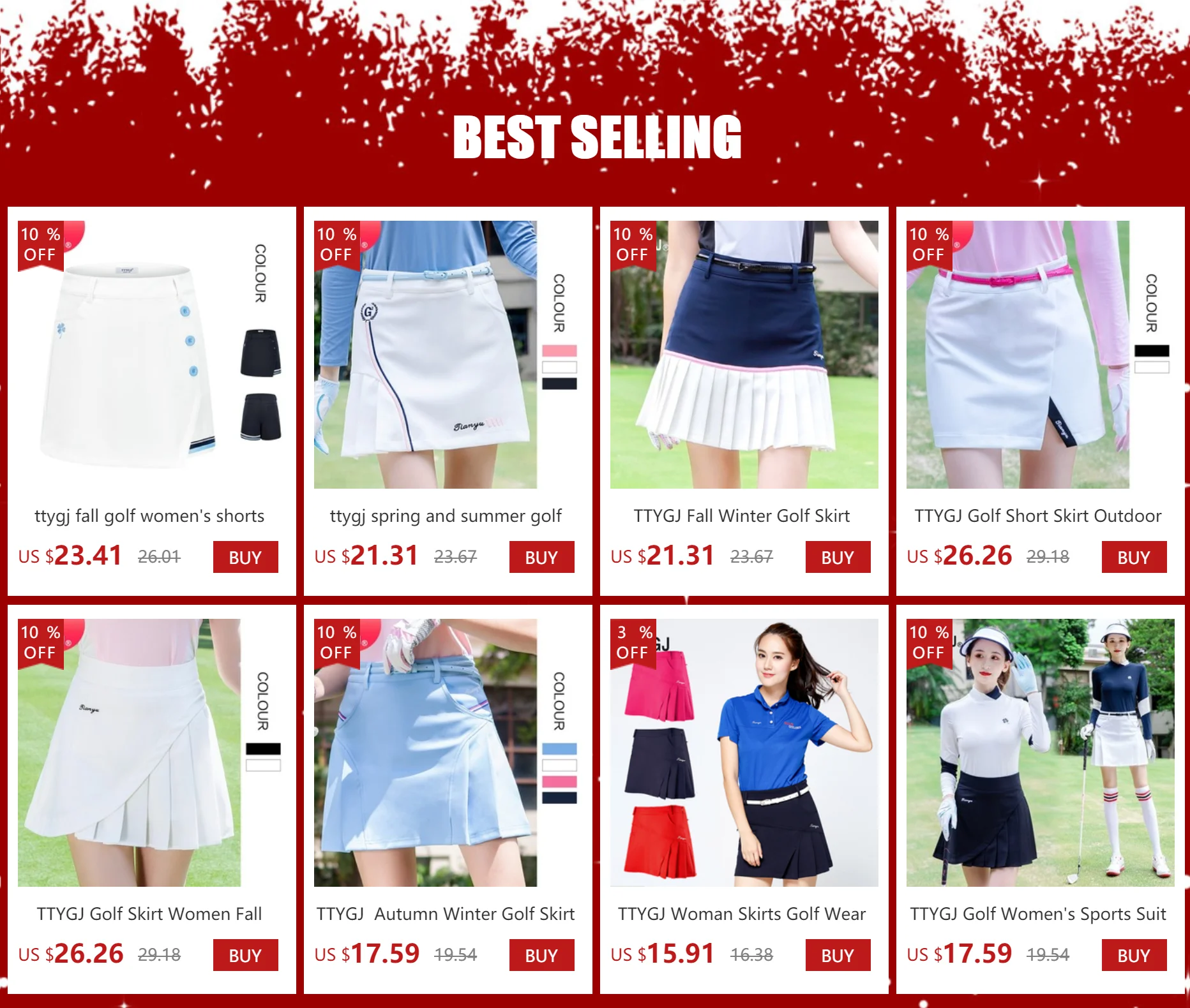 Ttygj Golf Women's Sports Suit Long Sleeve Top Sun Protects Ladies ...