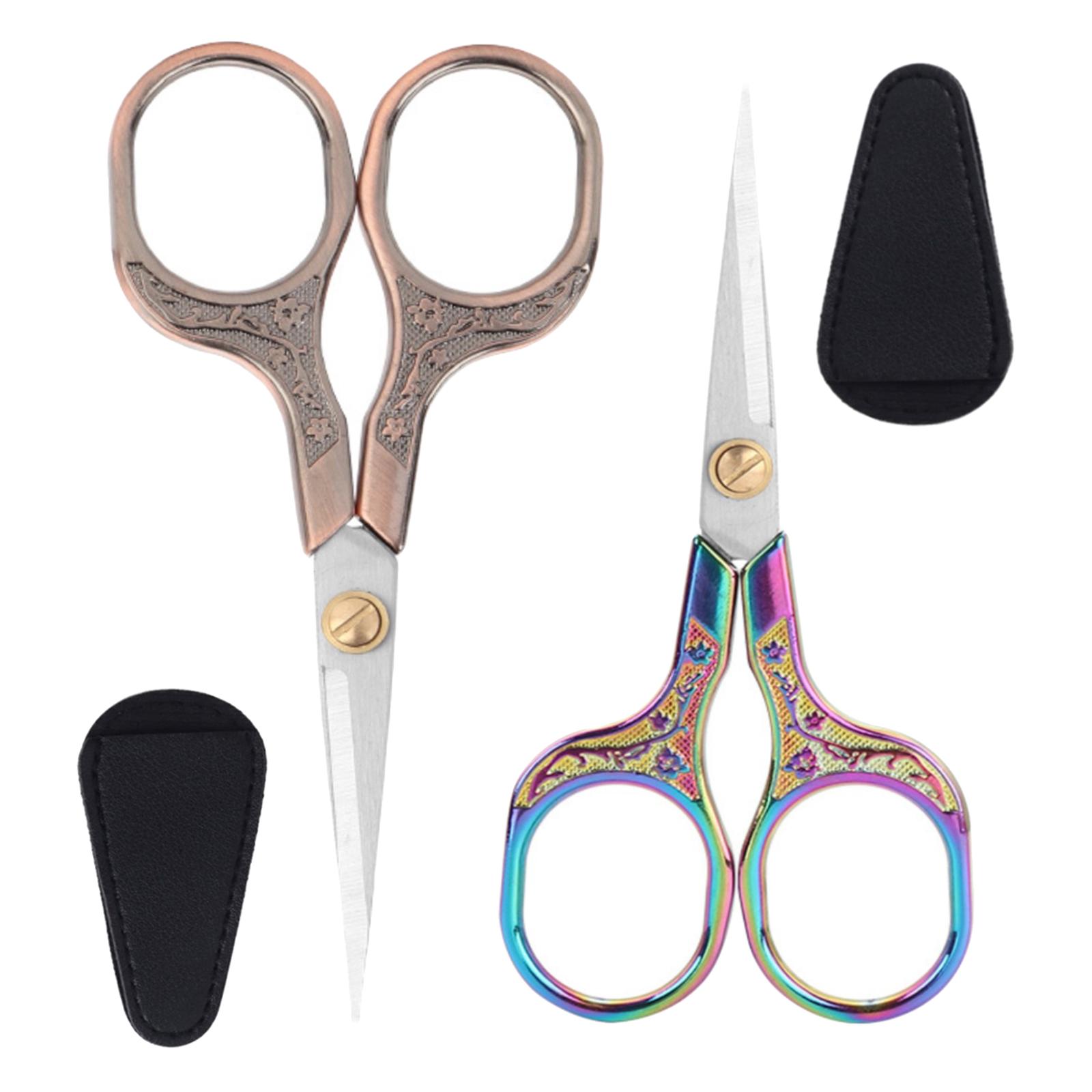 2PC Precision Scissors Styling Tailor Scissor for Art Work & Everyday Use Sewing