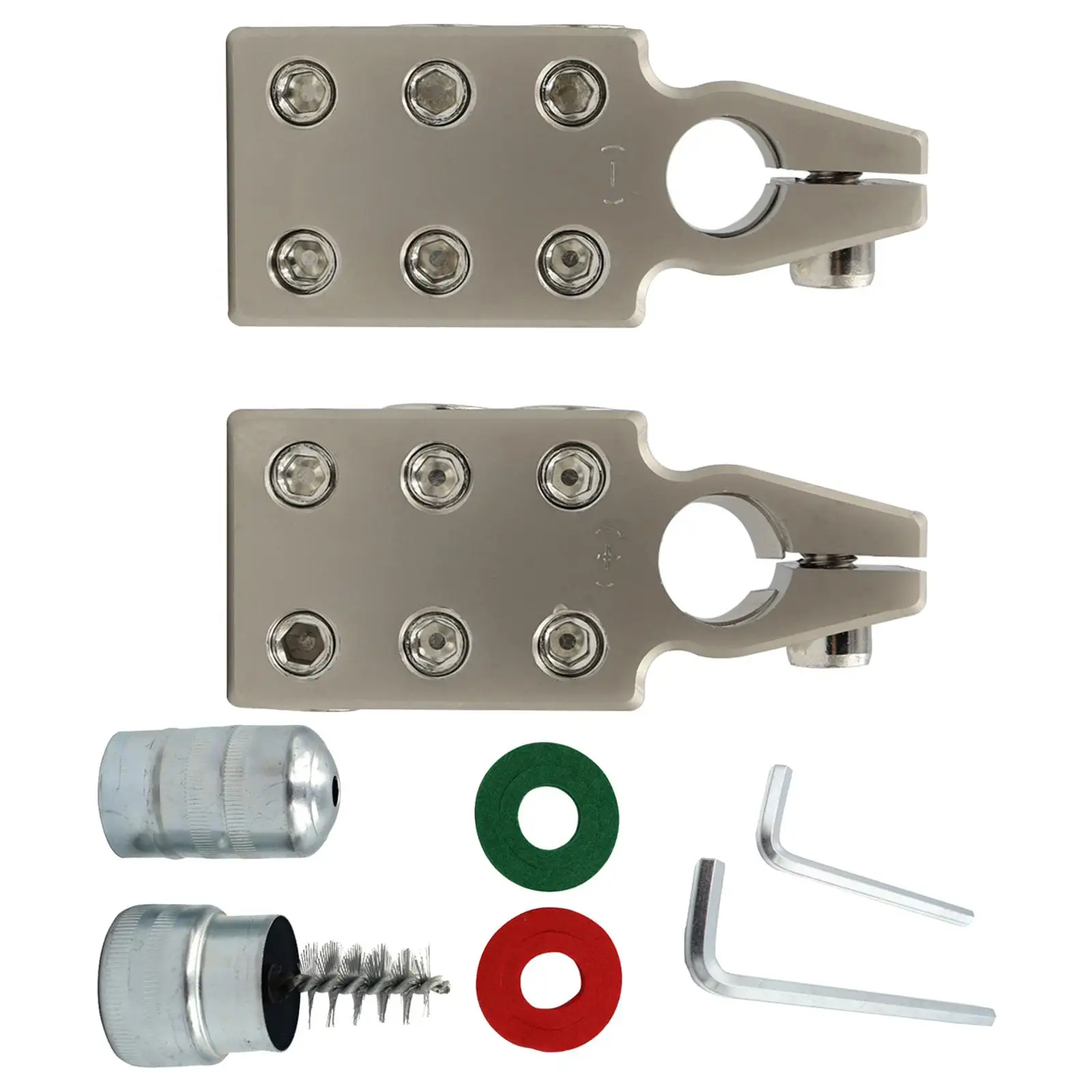 Car  Battery Terminal Clamp Kit 1/0 AWG , Easy to Install Spare Parts with Washers  Fiber Convenient Sturdy Premium