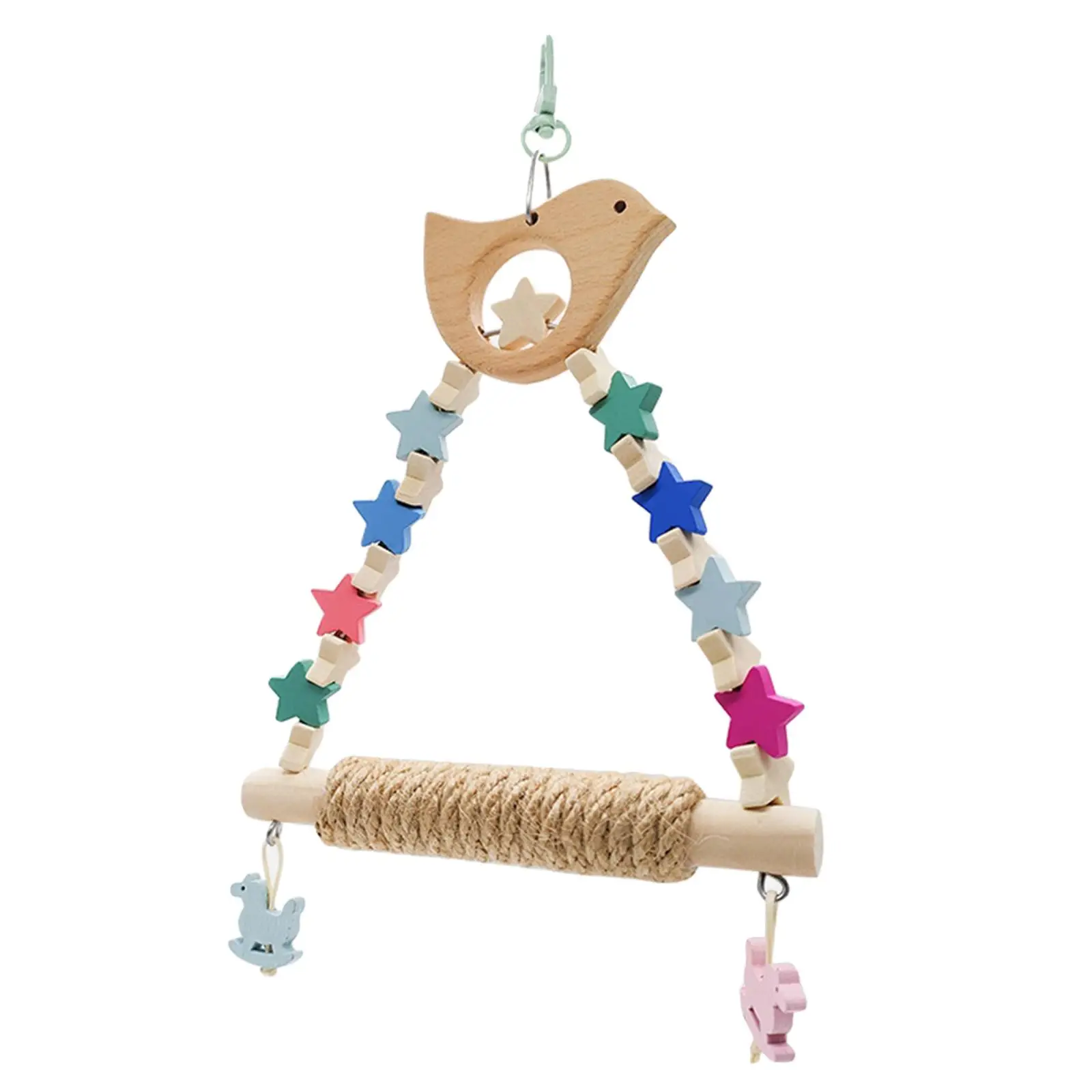Parrot Swing Toy Budgie Lightweight Bird Toy for Parakeet Macaw Hanging Toy