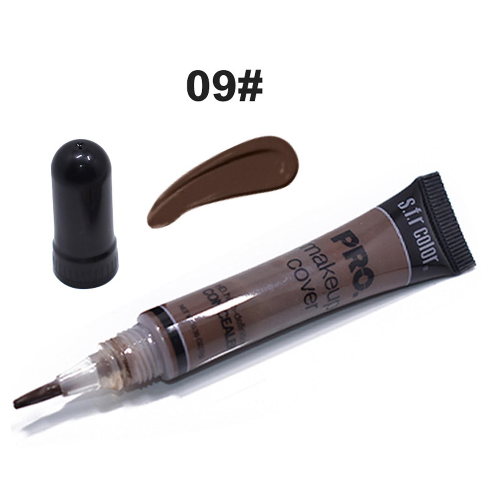 Concealer 0.35oz Facial Makeup Cosmetics Contour for Temporarily Disguise Tattoo Covering Dark Circles Acne Spots Veins Scars