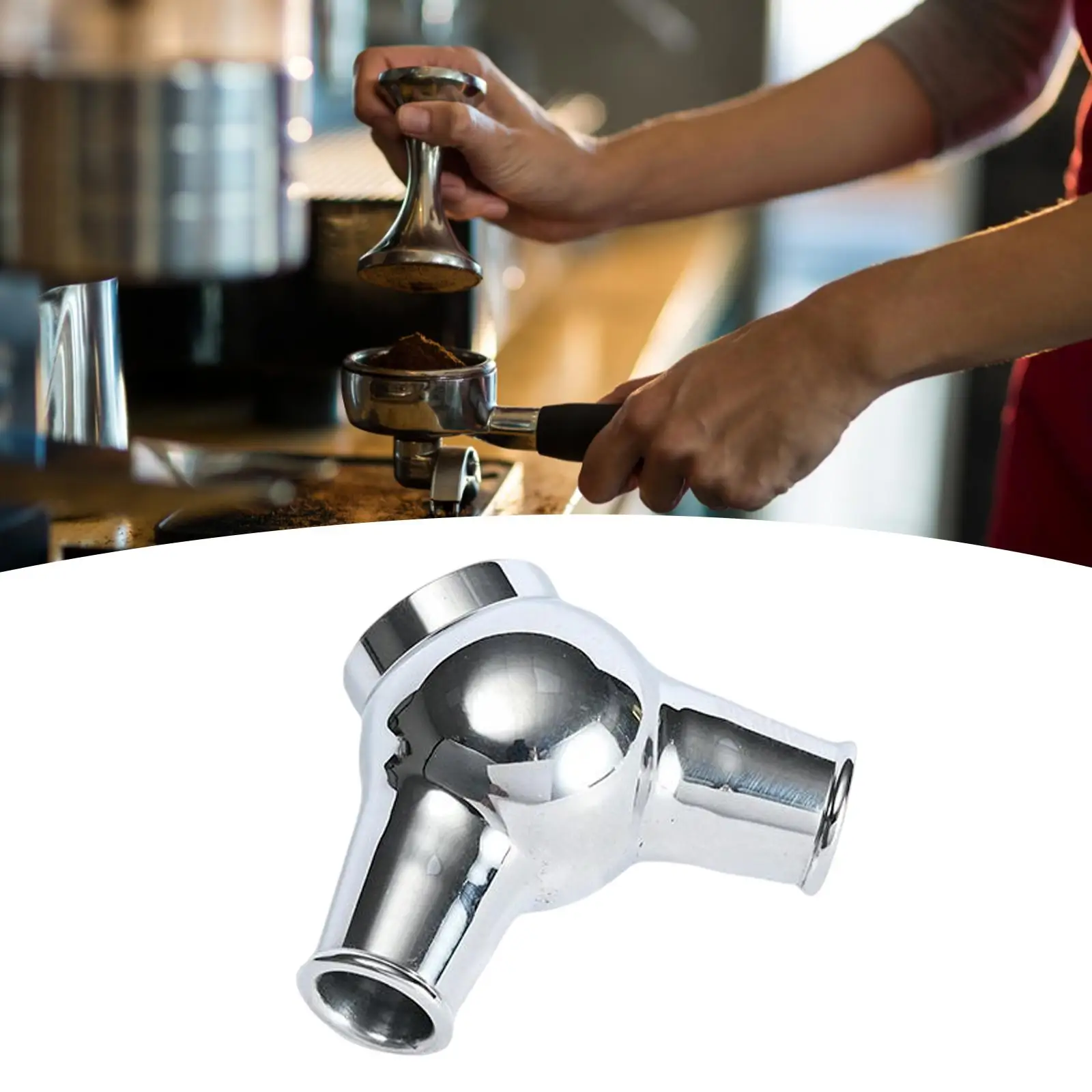 Stainless Steel Coffee Machine Maker Nozzle Double Nozzle Replacements Coffee Maker Nozzle Parts Accessory Leakage Durable