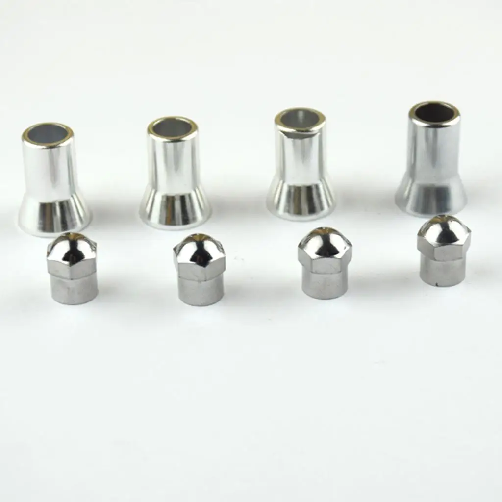 Pack of 4 valve bodies bead ring rim air valve stem covers for