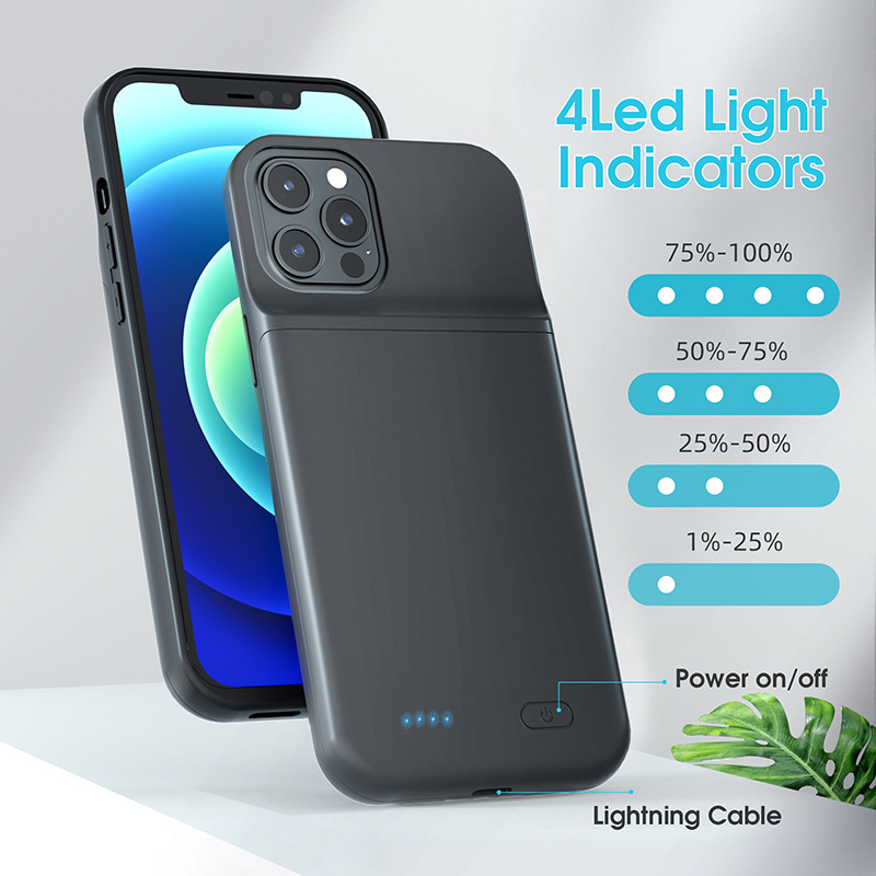 smart Battery Case for iPhone 14 13 12 11 Pro Max iPhone XS Max XR 5 6 7 8 Plus SE2 3 Portable Power Bank Charging Charger Cover