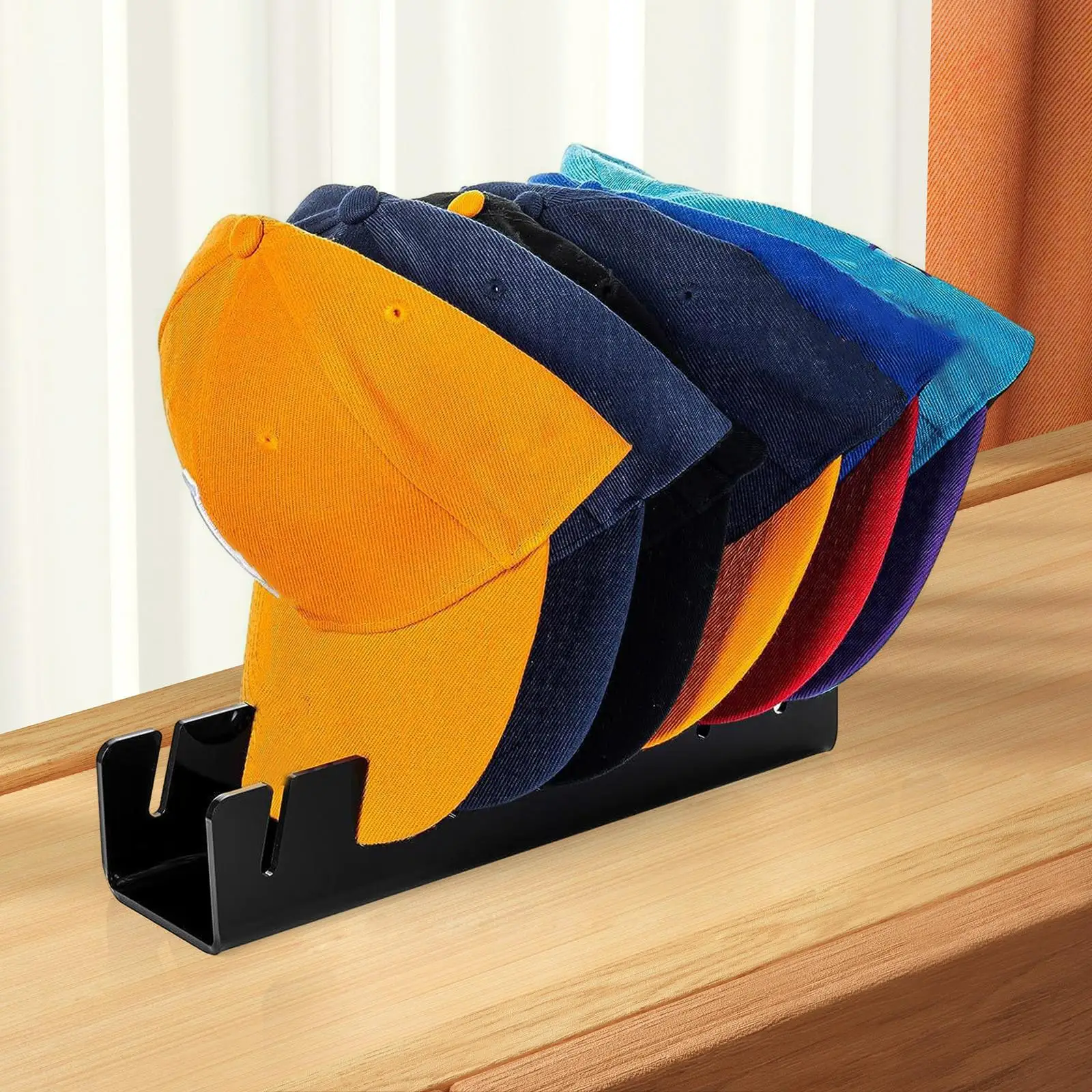 Free Standing Cap Storage No Install Required Hat Rack Hat Organizer Holder for Ball Cap Entrance Dresser Bedroom Fitted Hats