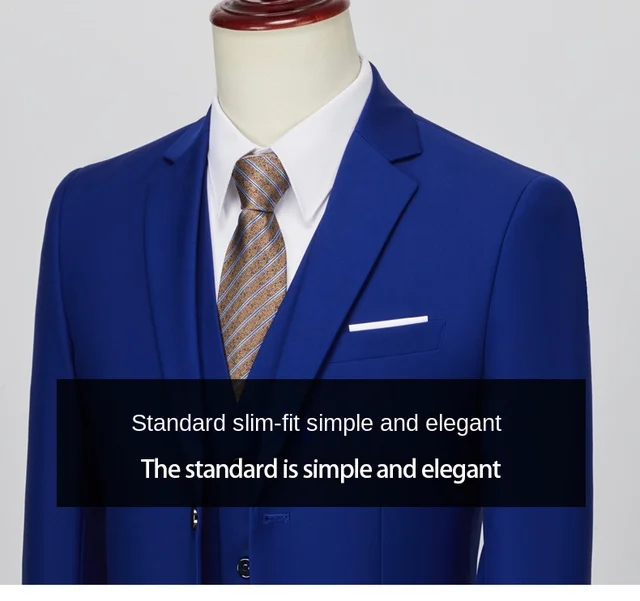 Three-piece Men's Suit Set | Men's Clothing Suit | Men's Business
