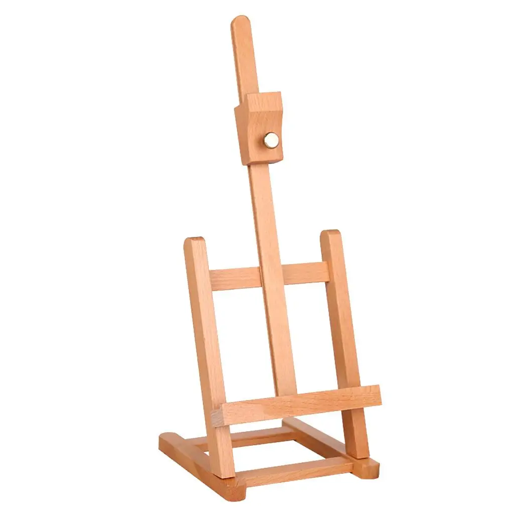Natural Wood Display Easel  Artist Painting Easel Tabletop Holder Stand for Small Canvases, Art Crafts, Cards, Signs, Photos