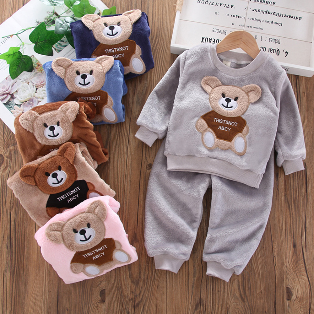 Title 1, Bear Leader Girls Sets Inverno Flanella Homewea...