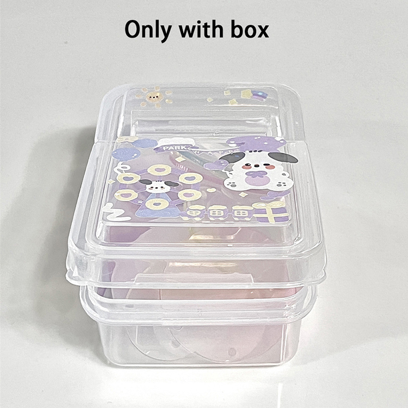 Title 5, 1PCS Rectangular Transparent Storage Box With L...