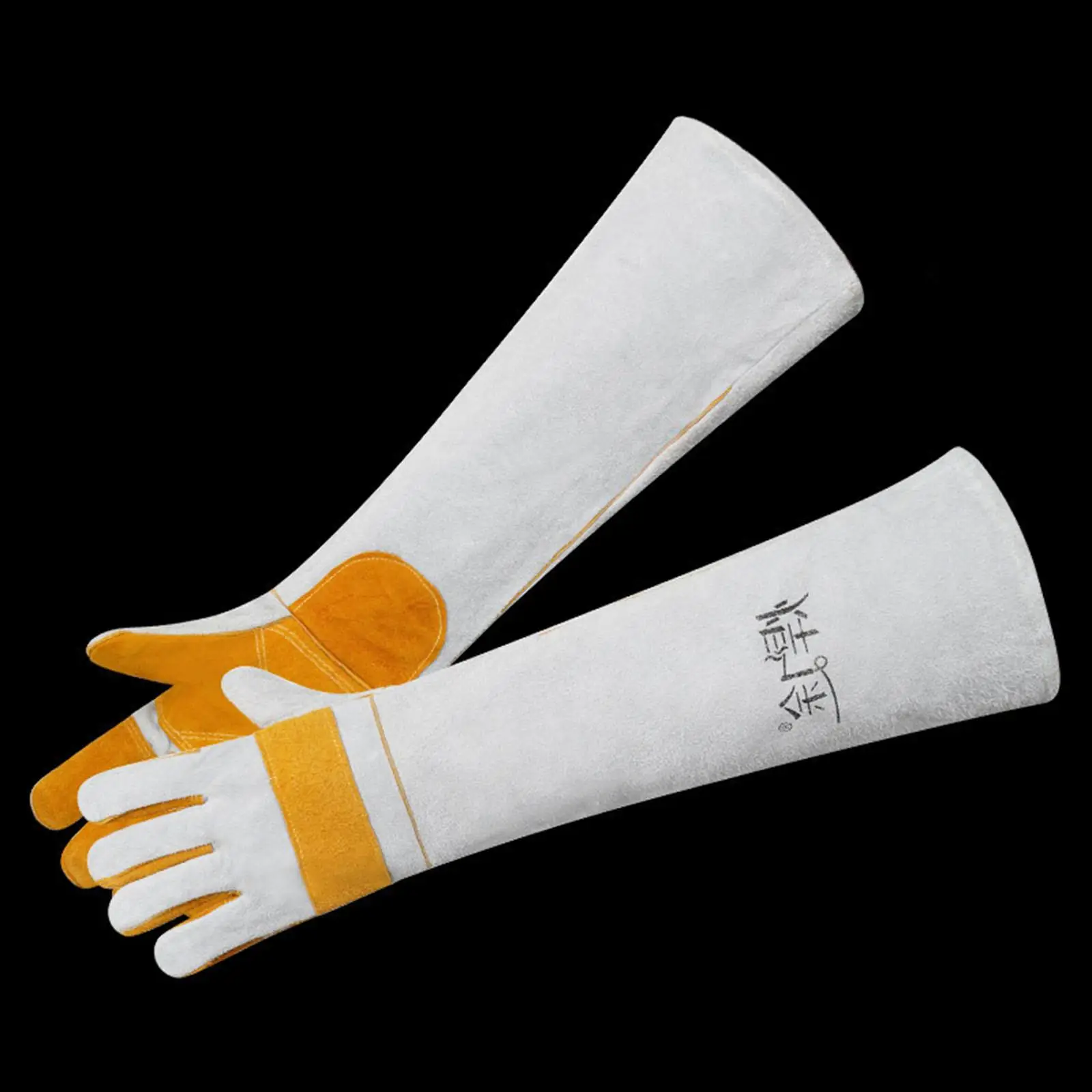 Pair of Electric Welding Gloves Wear Resistant Welding Accessories Protection Gloves Fireproof for Women Men