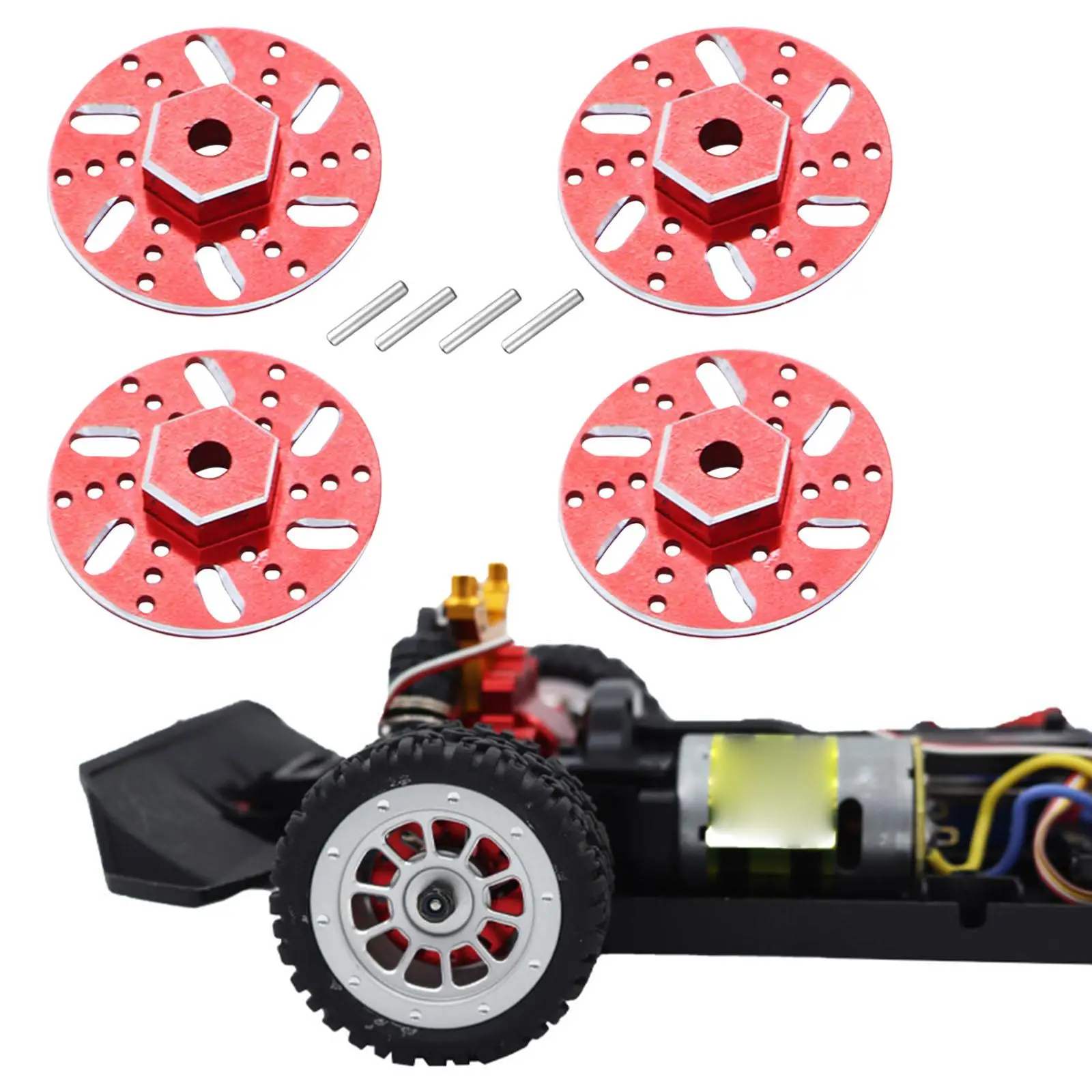 RC 9mm Wheel Rim Hex Hub Brake Disc for SG1604 1:16 Model Buggy Vehicles DIY Accs