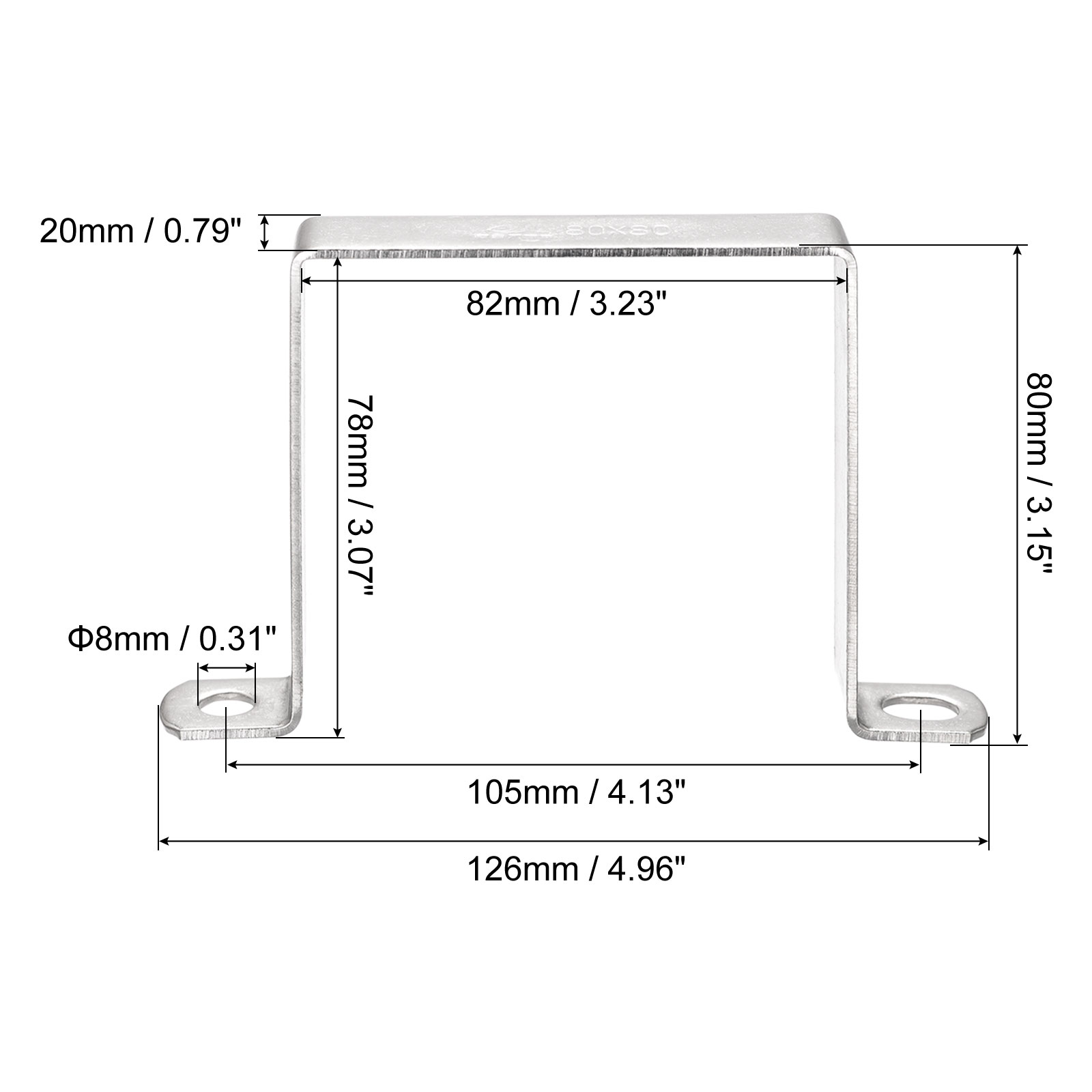 Suporte conector em forma de Uxcell-U para